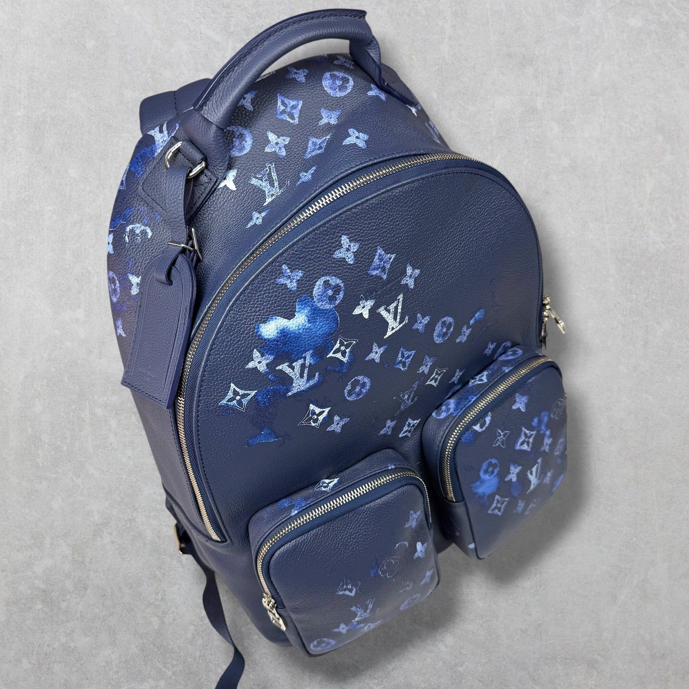 Louis Vuitton Louis Vuitton Navy Watercolor Monogram Backpack Size ONE SIZE - 2 Thumbnail