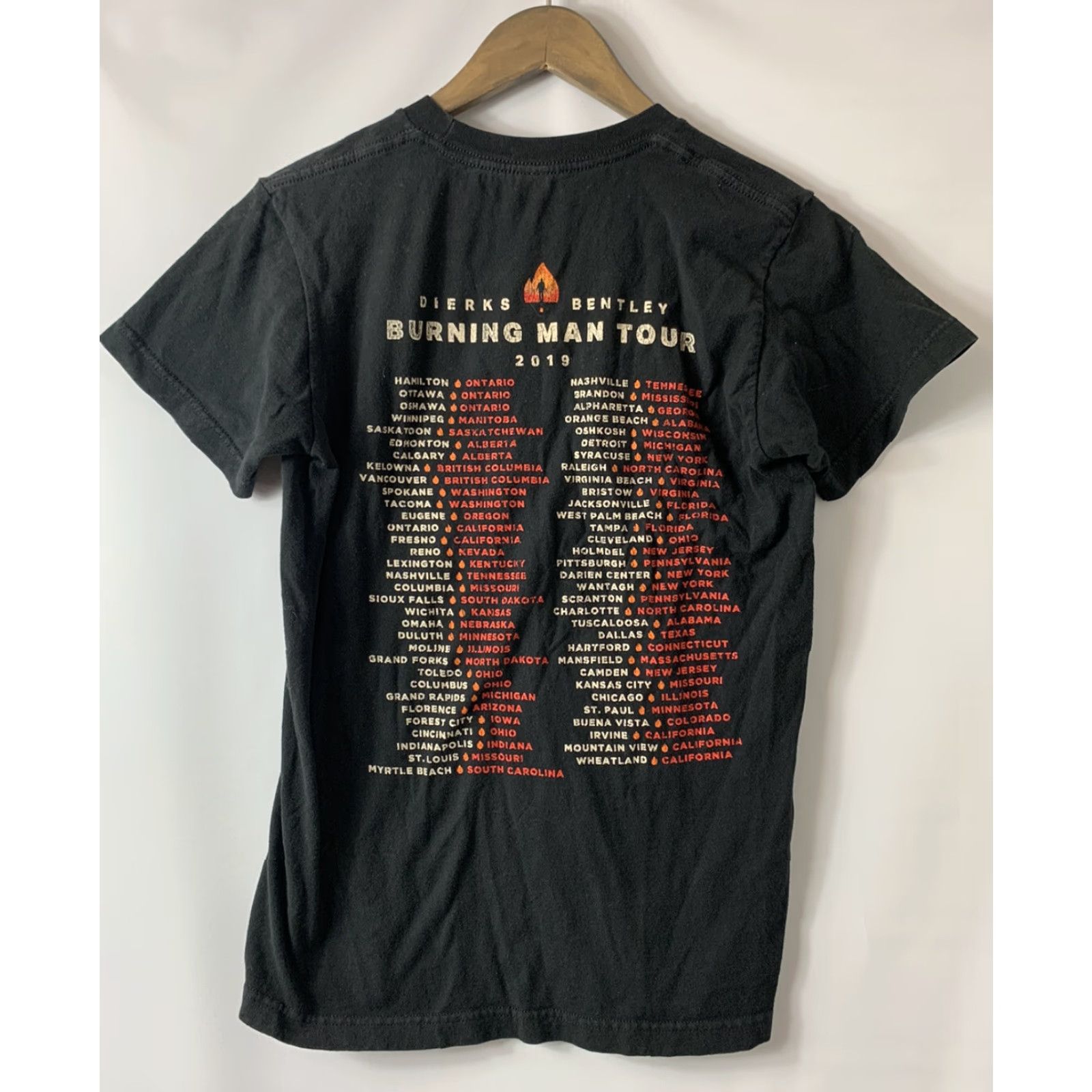 Vintage Dierks Bentley Tour Black Shirt Burning Man Tour 2019 Size Small Shirt Mens Short Sleeve Crew Neck Cotton Black Regular 27” Length 20” Pit to Pit Size US S / EU 44-46 / 1 - 3 Thumbnail