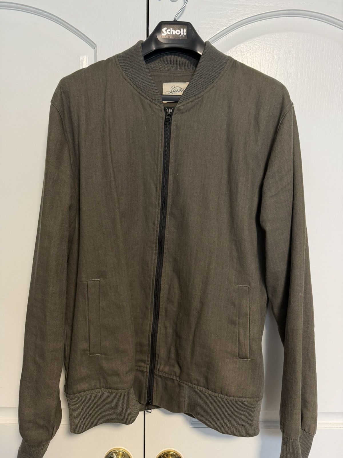 3sixteen Stadium Jacket Herringbone Olive Size US XL / EU 56 / 4 - 1 Thumbnail