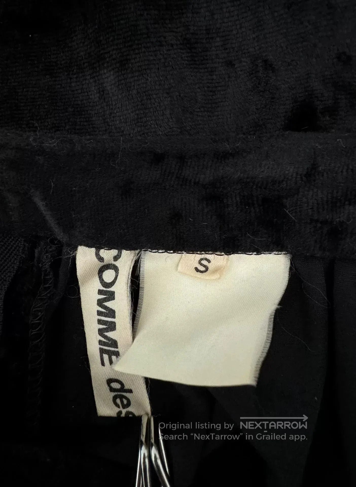Comme des Garcons Comme des Garçons Black Velvet Skirt. Size 23" - 6 Thumbnail