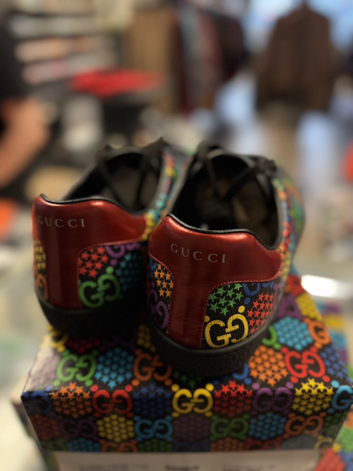 Gucci 12G/12.5US - Gucci Sneakers Star Blended Fabrics Size US 12.5 / EU 45-46 - 8 Thumbnail