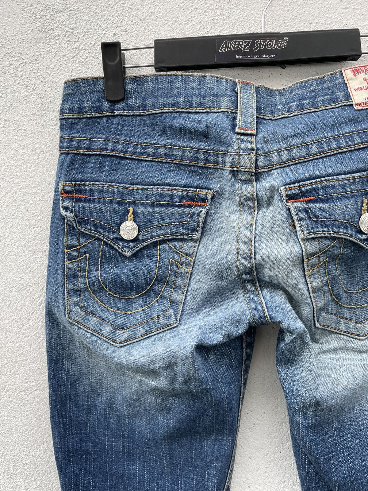 True Religion Vintage Y2K True Religion Flare Denim Jeans Size 31" - 13 Thumbnail