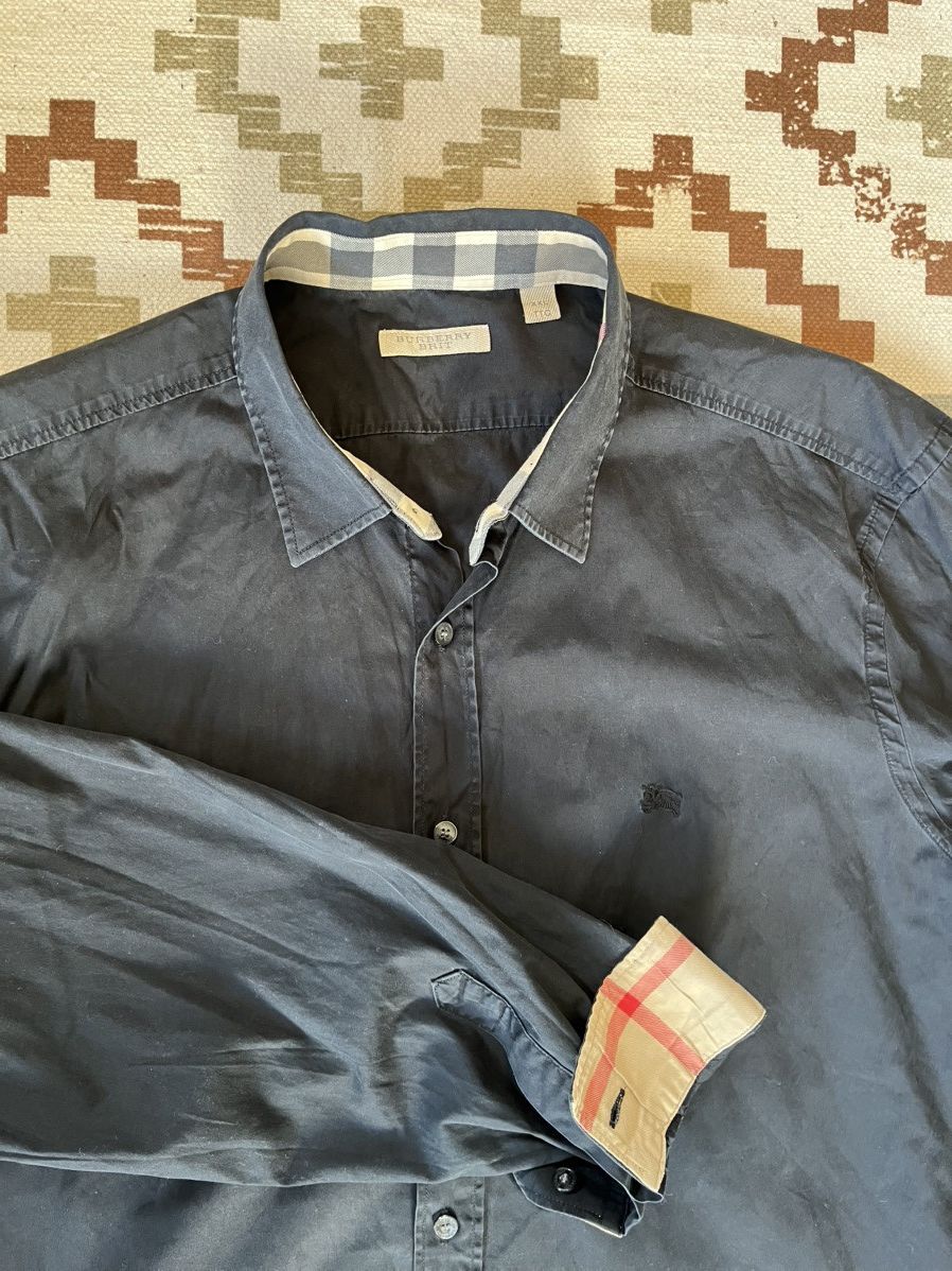 Burberry × Designer × Vintage Vintage Burberrys Button up Nova Check Shirt casual burberry Size US XL / EU 56 / 4 - 1 Thumbnail