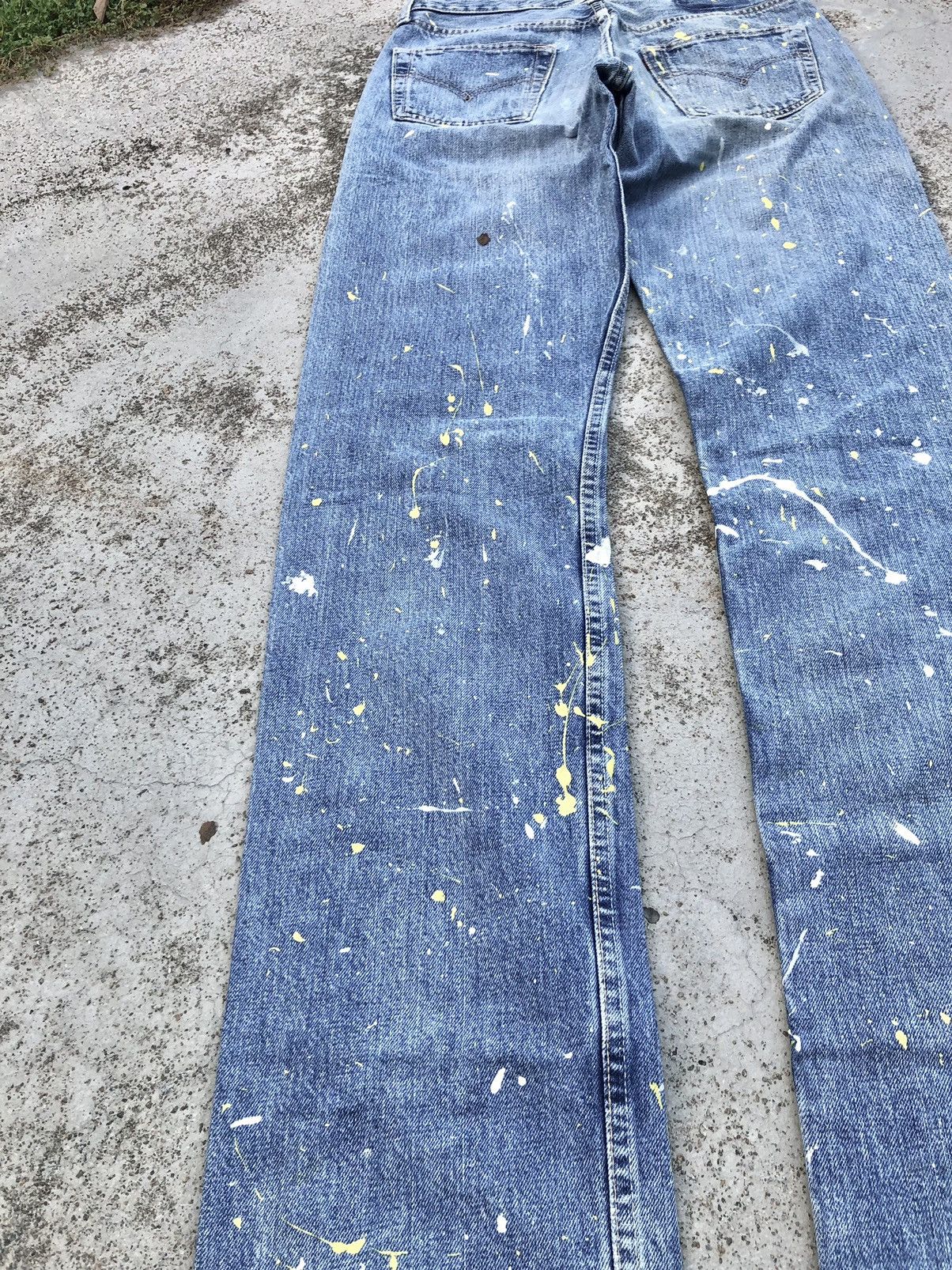 Levi's SPLATTERED PAINT LEVIS 501 JEANS Size US 29 - 8 Thumbnail