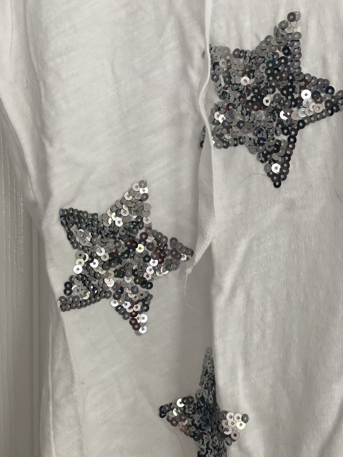 I.N.C INC INTERNATIONAL SEQUIN STAR EMBELLISHED LACE UP TOP SHIRT Size XS / US 0-2 / IT 36-38 - 11 Thumbnail