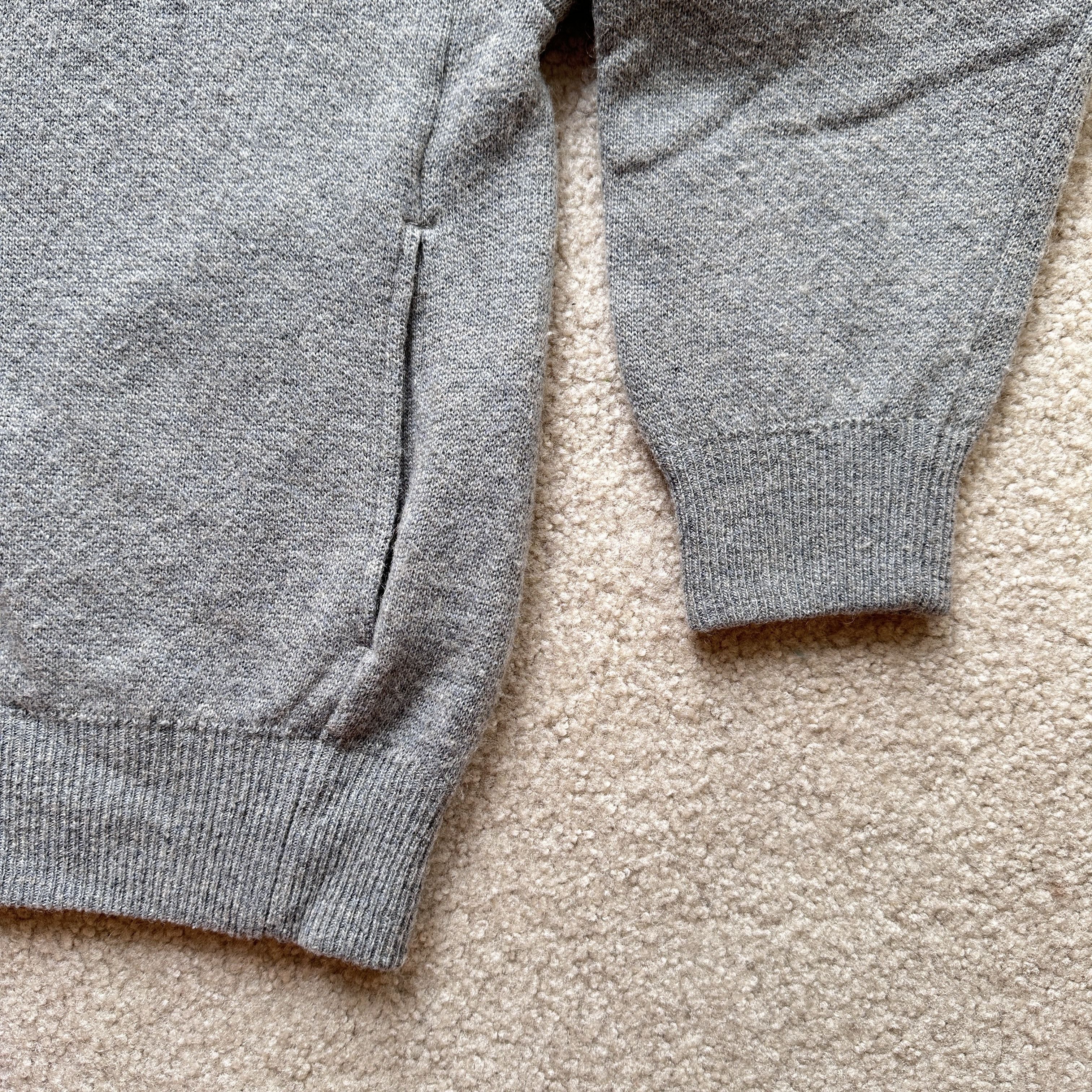 Batoner Batoner 100% Camel Knit Sweater Grey 1/2 Zip Collared Zip Up Size US M / EU 48-50 / 2 - 6 Thumbnail