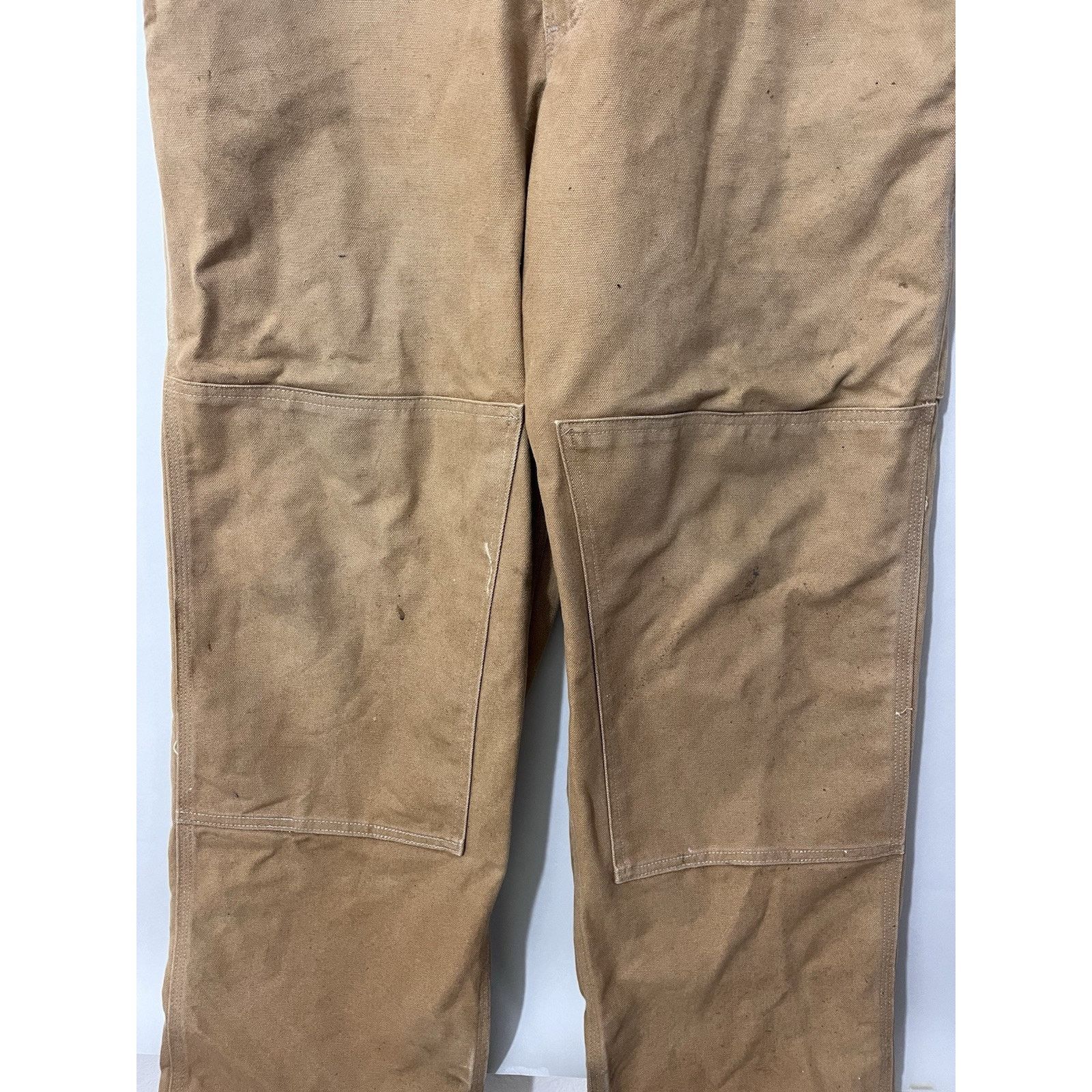 Carhartt Carhartt Men’s Double Knee Duck Canvas Bib Overalls 42x32 Size US 42 / EU 58 - 7 Thumbnail
