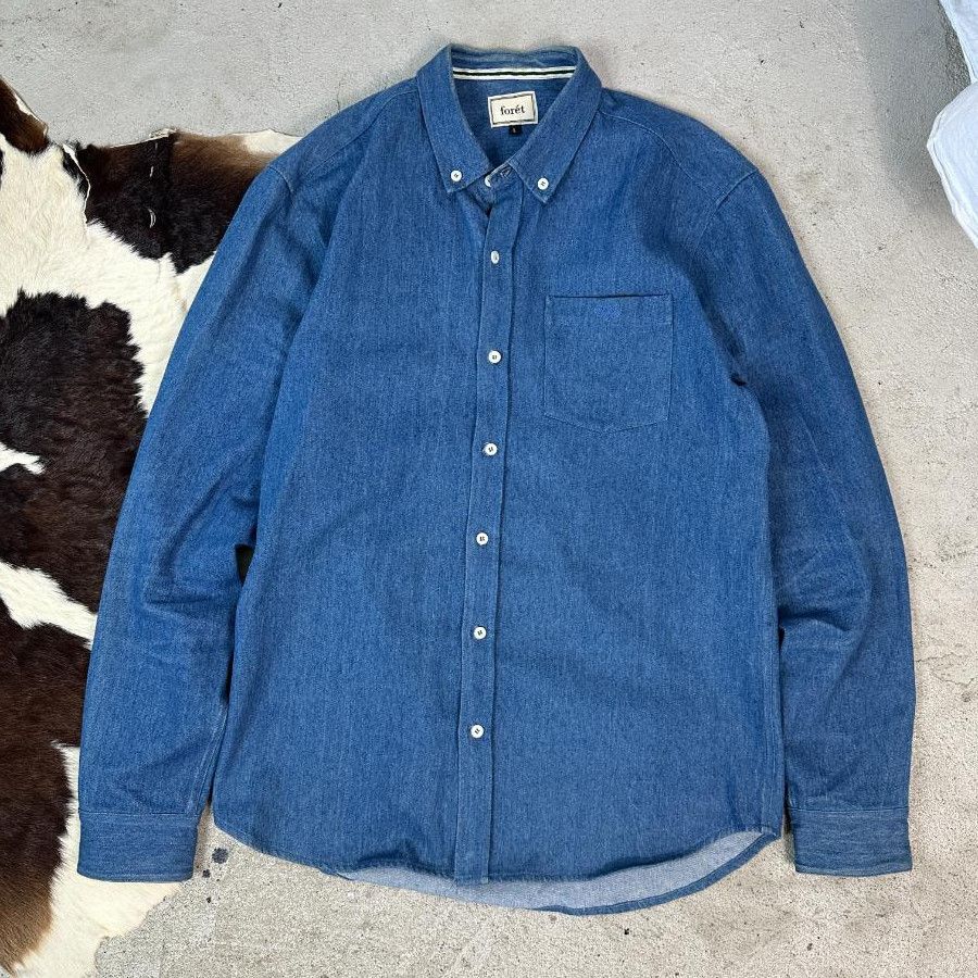 Vintage × foret Denim Foret Shirt Size US L / EU 52-54 / 3 - 1 Thumbnail