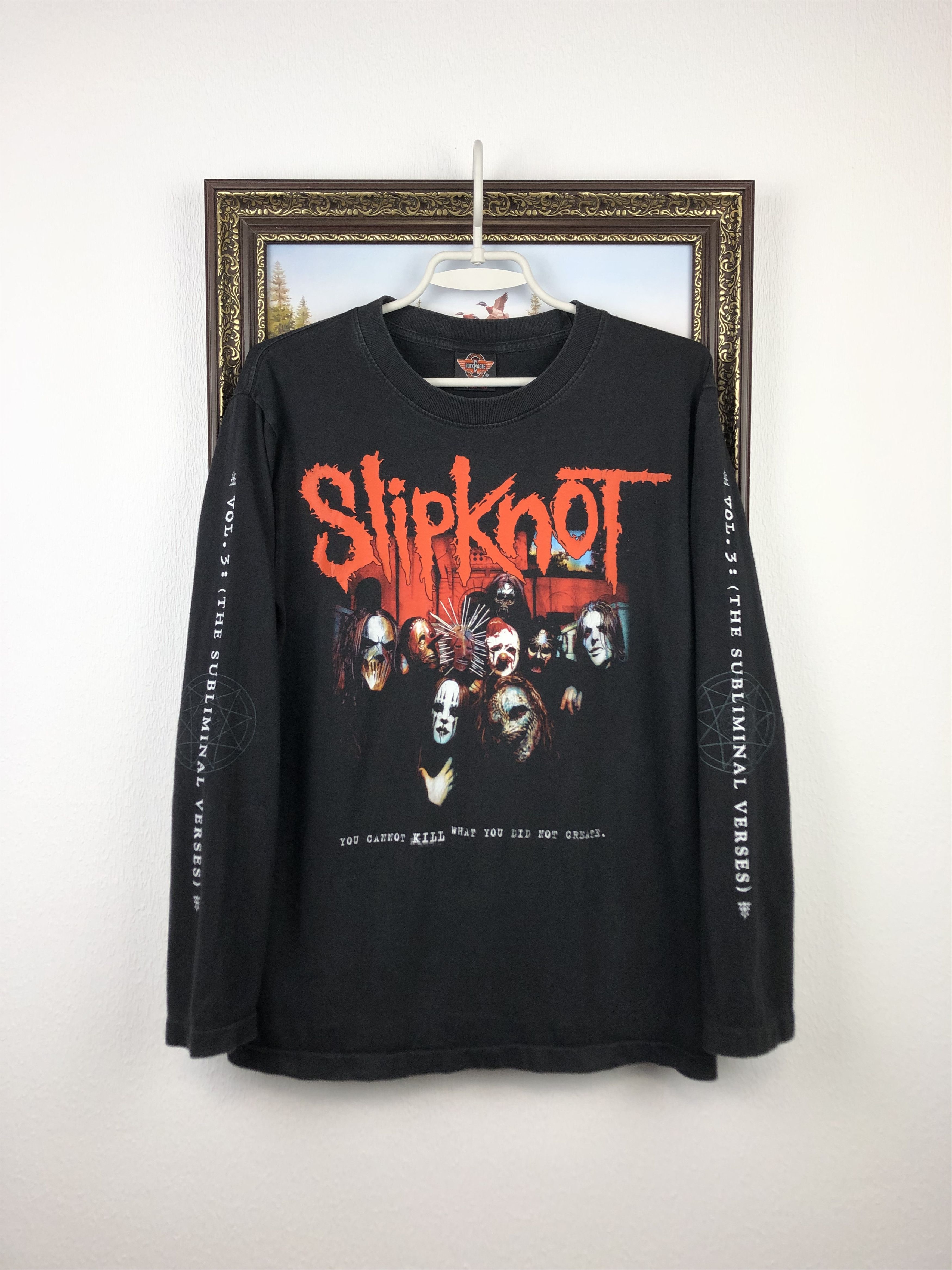 Band Tees Vintage Slipknot Over Print Band Shirt Long Sleeve Tee Iowa Size US S / EU 44-46 / 1 - 1 Thumbnail