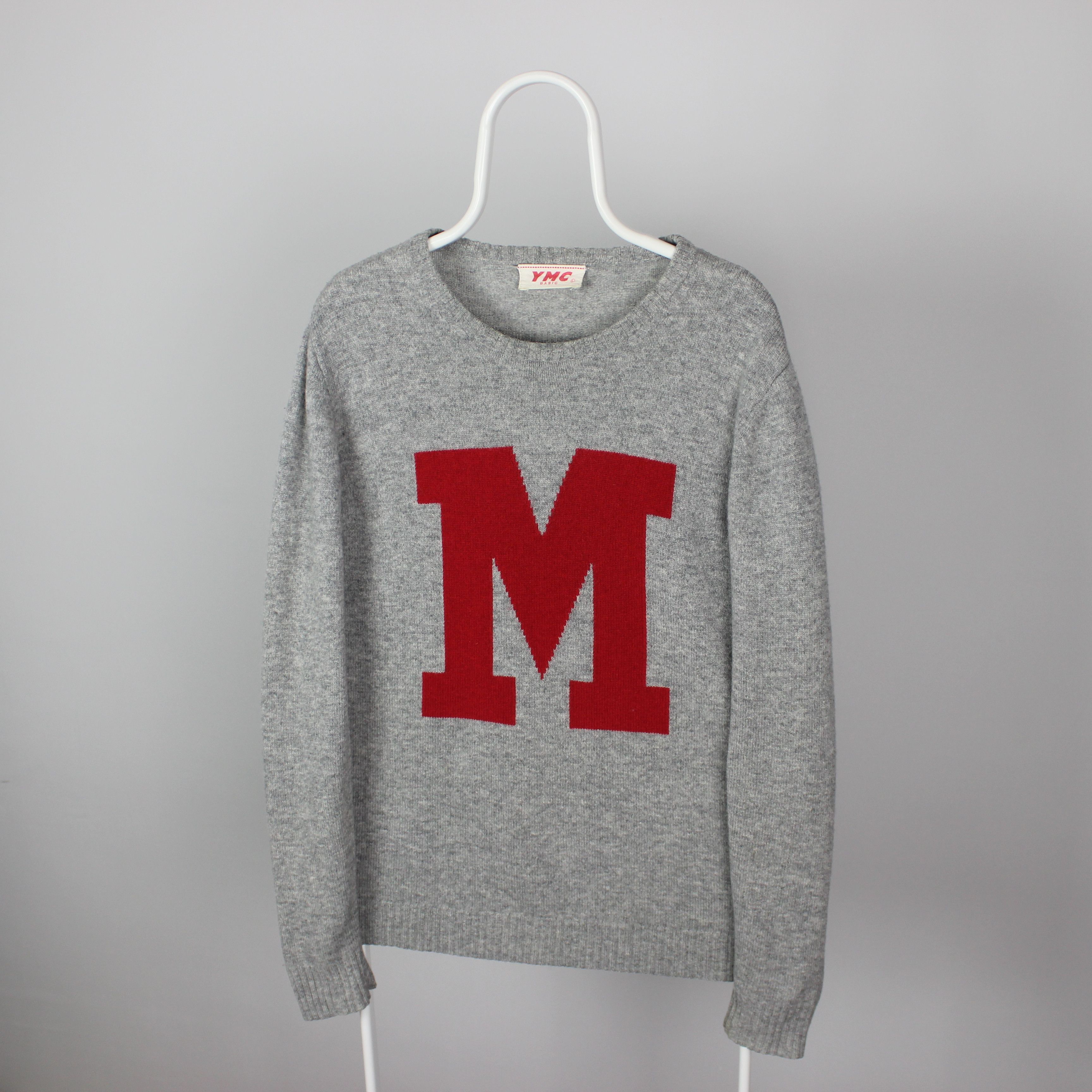 YMC YMC sweater centr logo wool men L gray Size US L / EU 52-54 / 3 - 3 Thumbnail