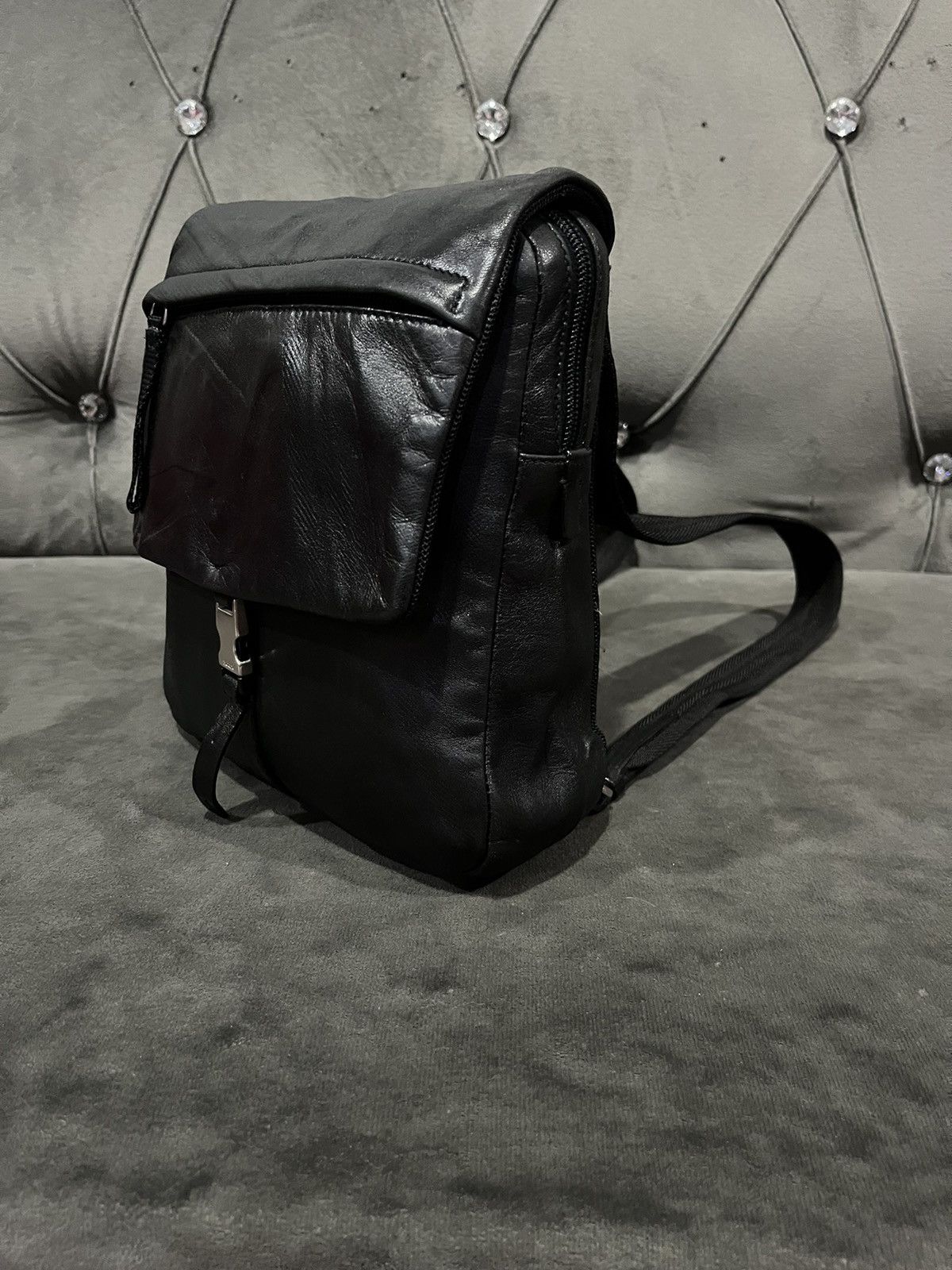 Leather × Prada Authentic PRADA Leather Backpack Size ONE SIZE - 4 Thumbnail