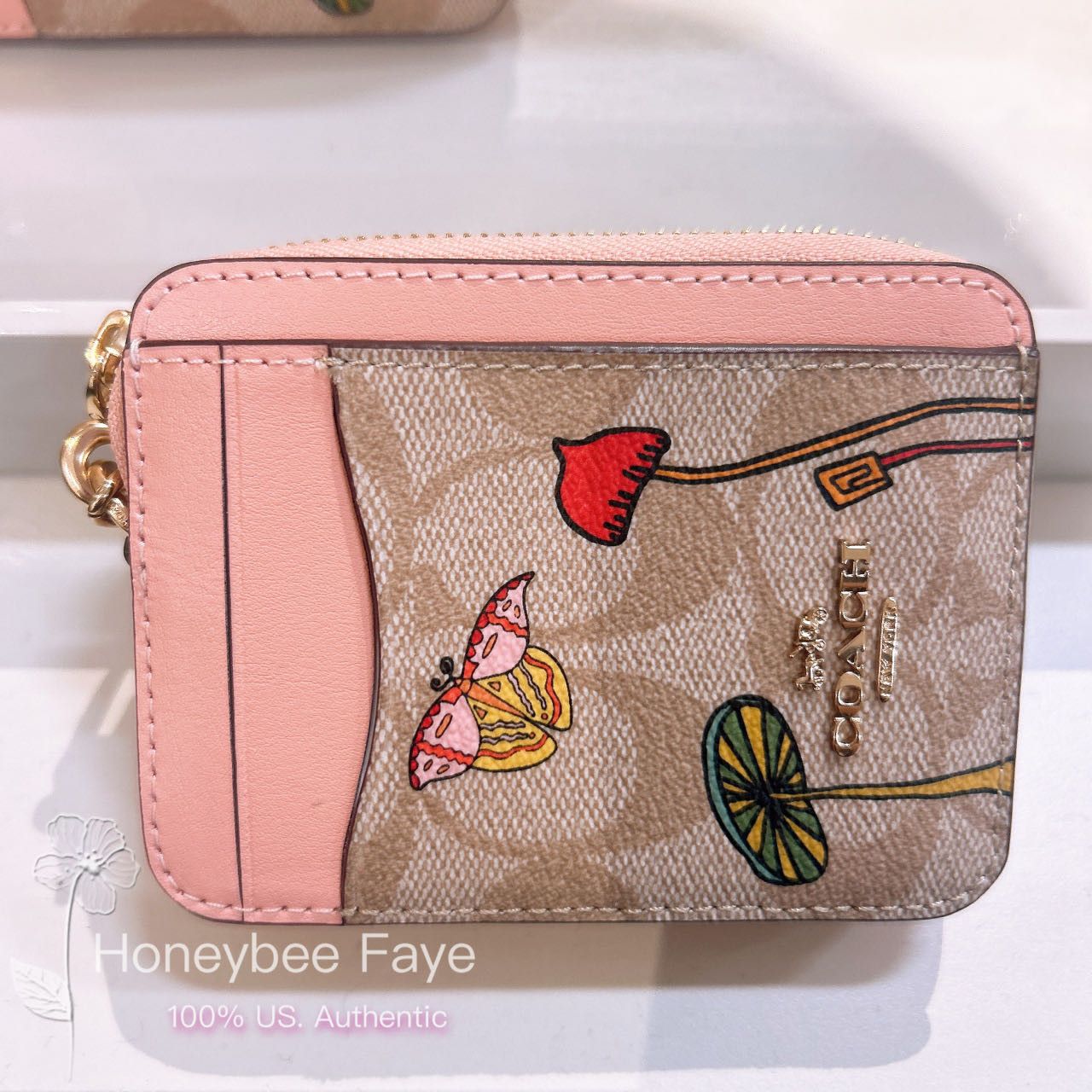 Coach Coach X Observed By Us Zip Card Case In Signature Canvas Size ONE SIZE - 1 Thumbnail