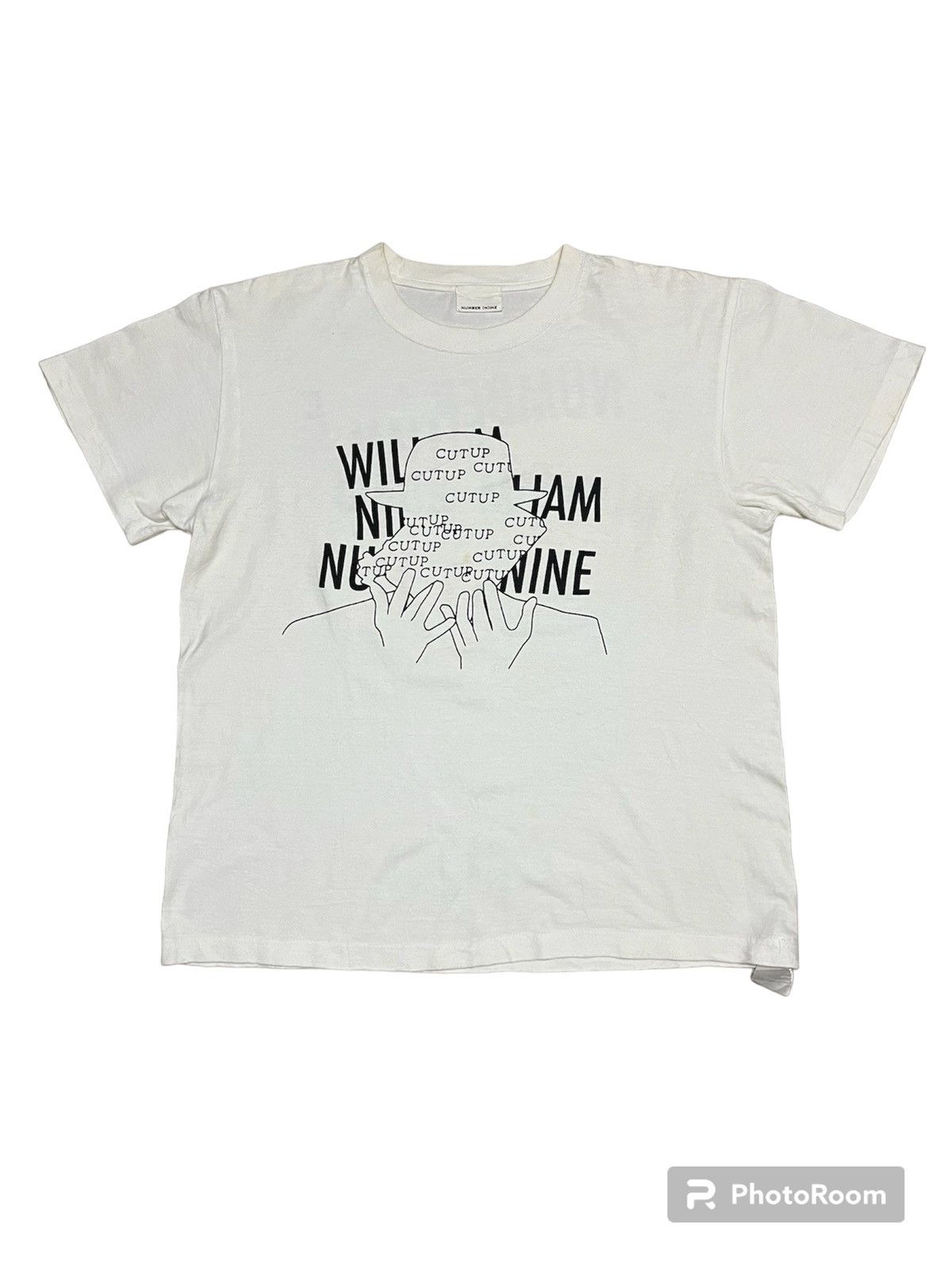 image of Number N Ine Number Nine William S. Burroughs in White, Men's (Size Medium)