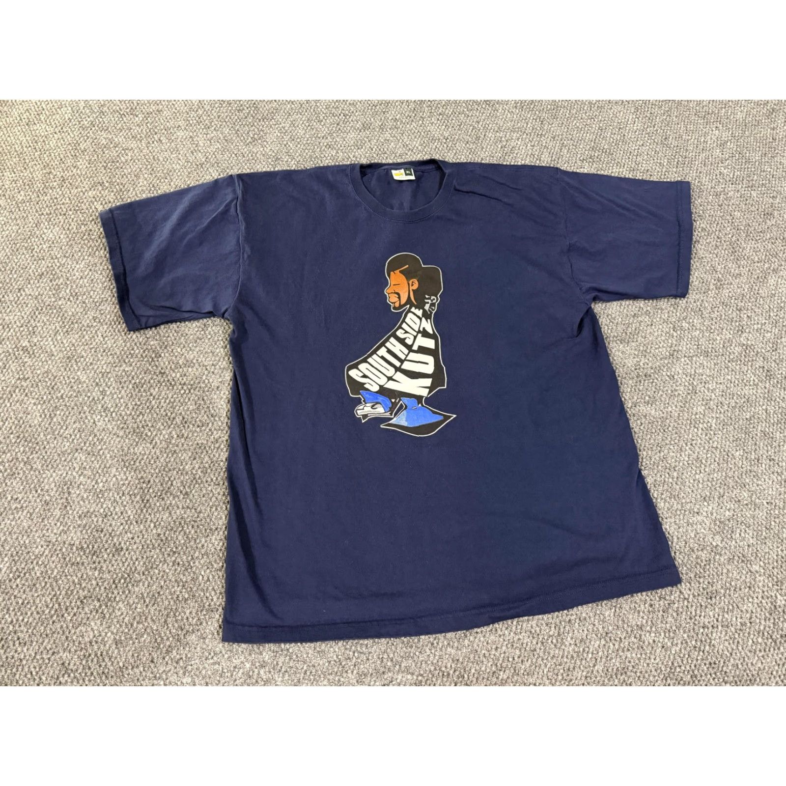 Vintage Masters Shirt Mens XL Blue South Side Kutz Barber Graphic Golf Tee T-Shirt USA Size US XL / EU 56 / 4 - 2 Thumbnail