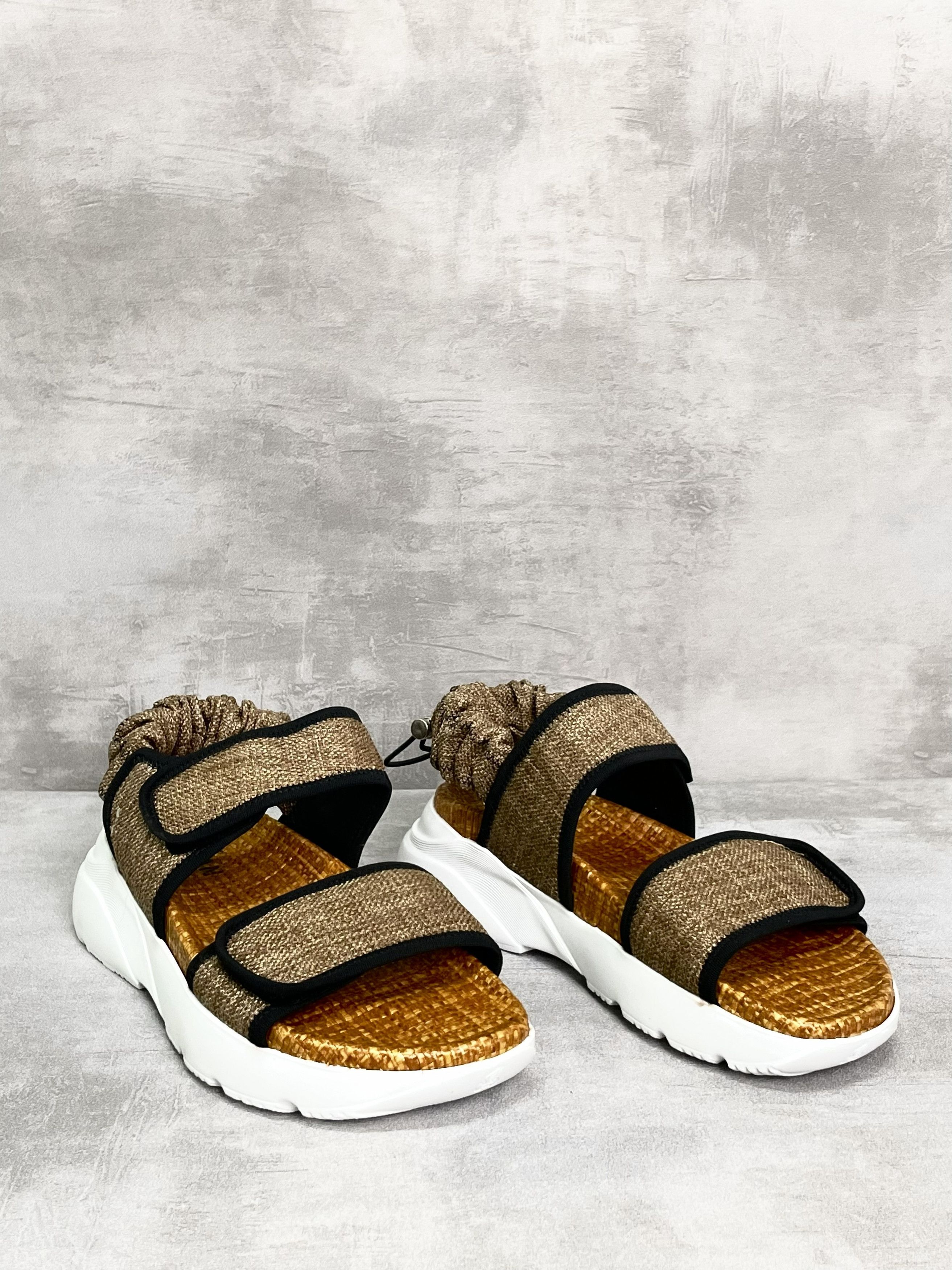 Hogan Hogan Brown Velcro Sandals Size US 7 / IT 37 - 3 Thumbnail