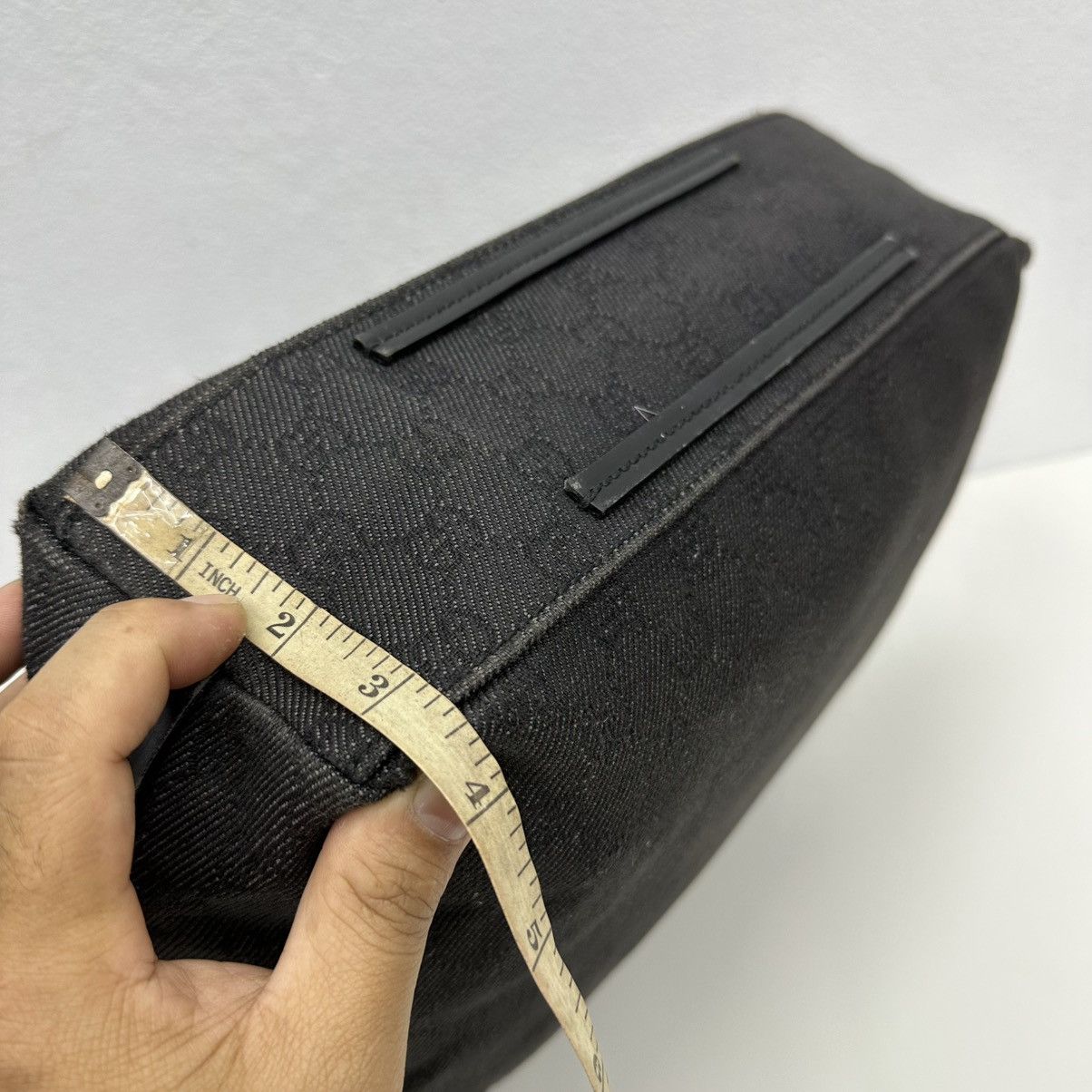 Gucci ‼️LAST DROP‼️ AUTHENTIC GUCCI BLACK GG CANVAS GIFFORD TOTE BAG Size ONE SIZE - 19 Thumbnail