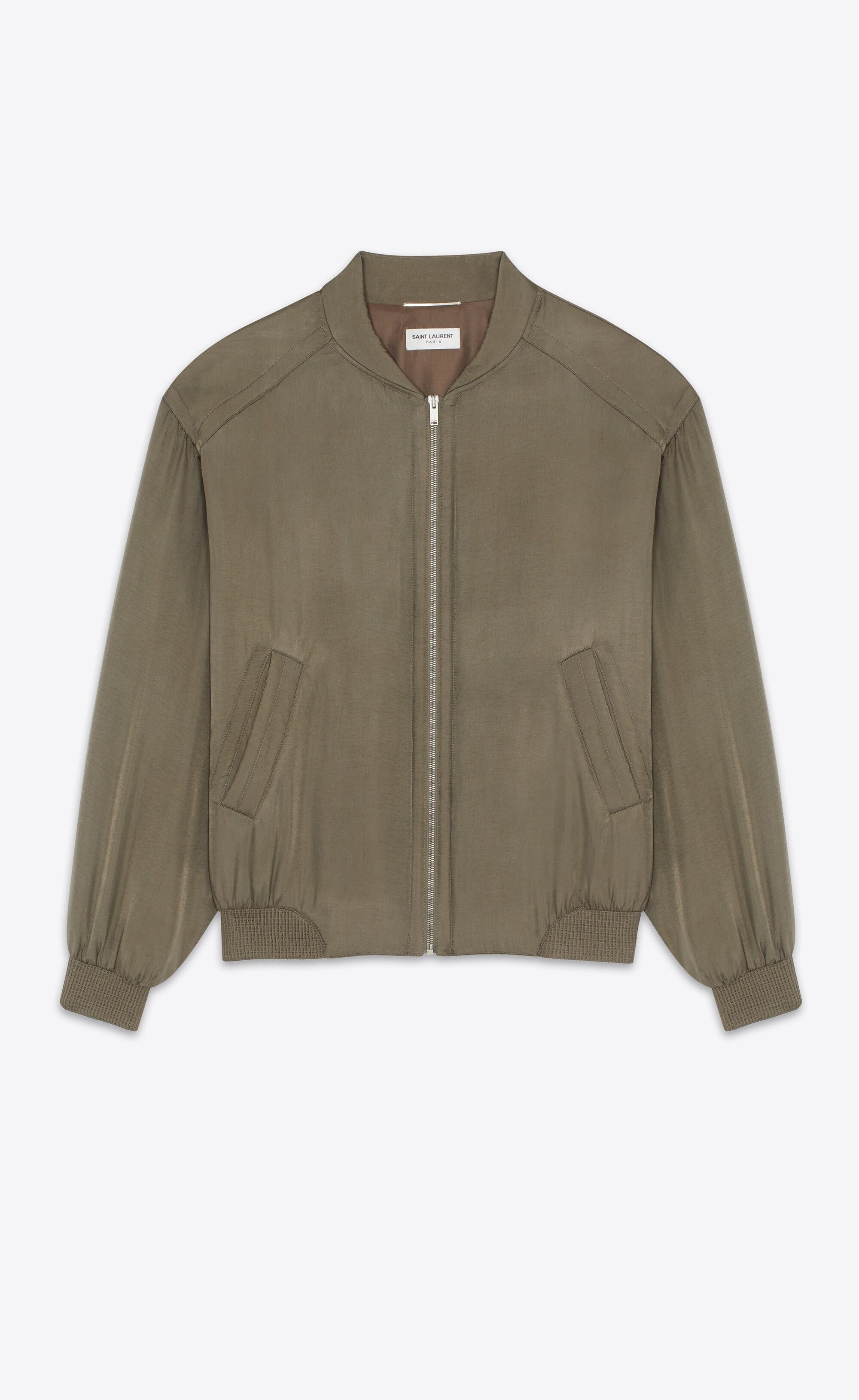 Saint Laurent Paris teddy jacket in twill Size US XL / EU 56 / 4 - 1 Preview