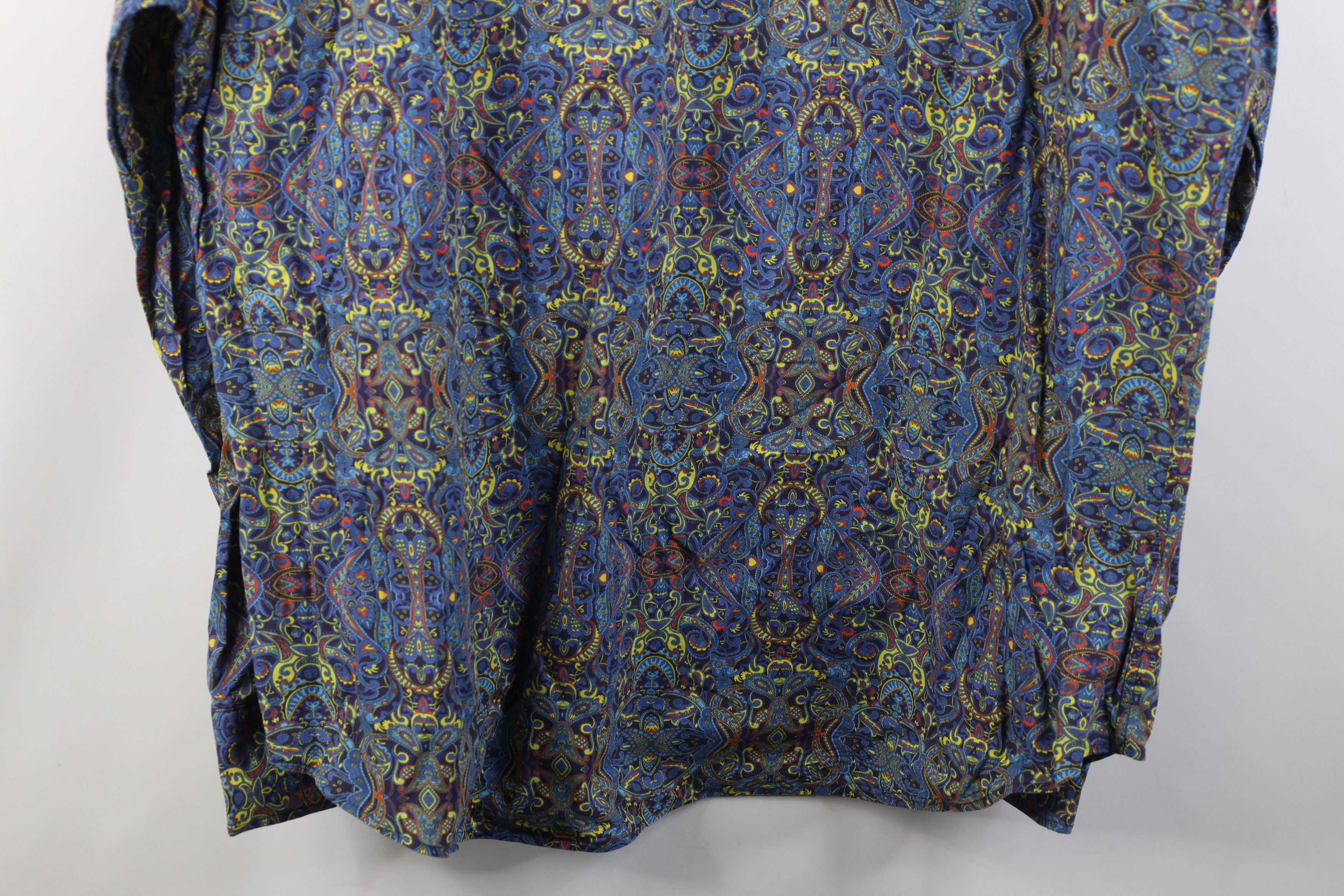 Vintage David Smith Australia Rainbow Paisley Collared Button Shirt Size US XXL / EU 58 / 5 - 13 Thumbnail