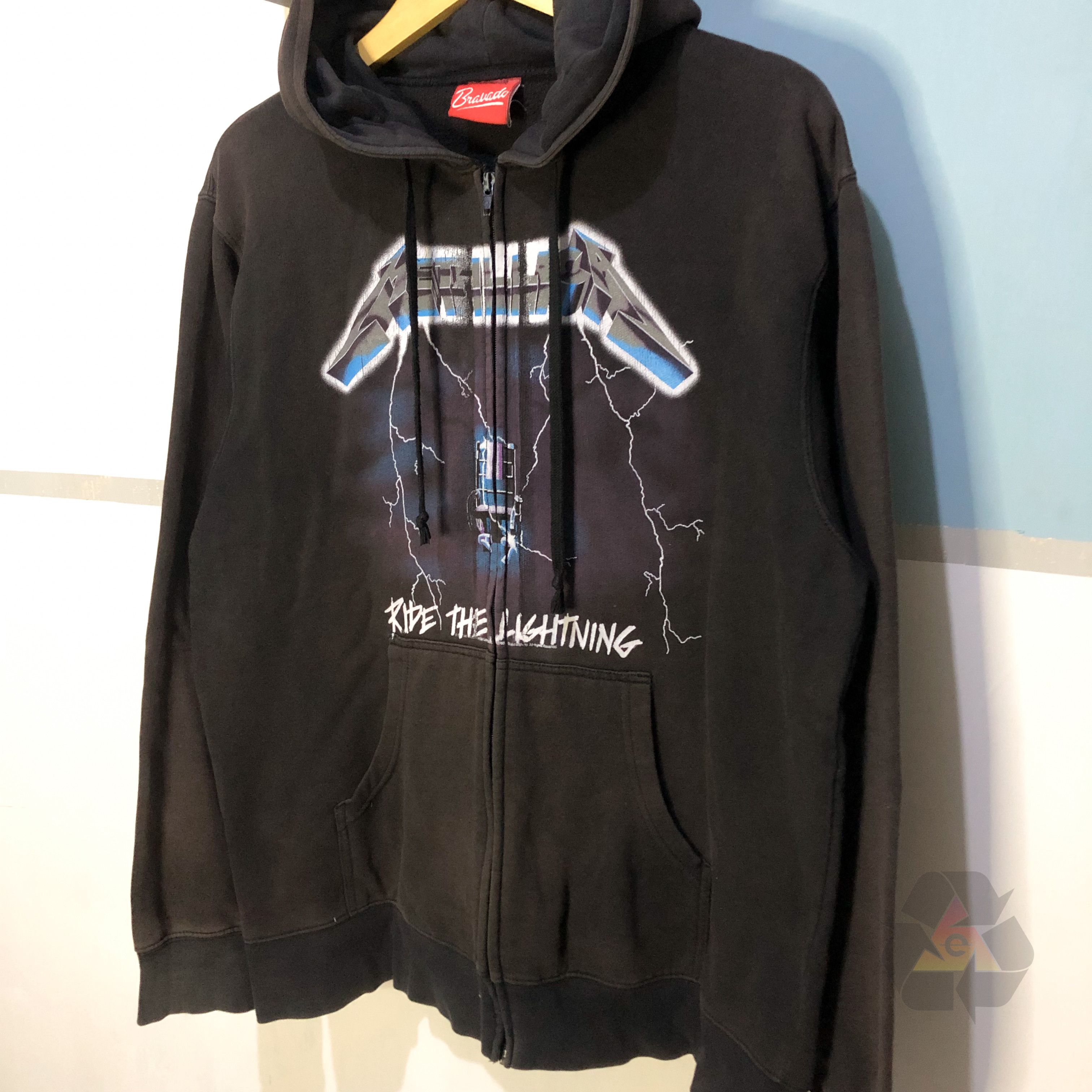 Band Tees Metallica Ride The Lightning 2011 Y2K Zip Hoodie Size US L / EU 52-54 / 3 - 3 Thumbnail