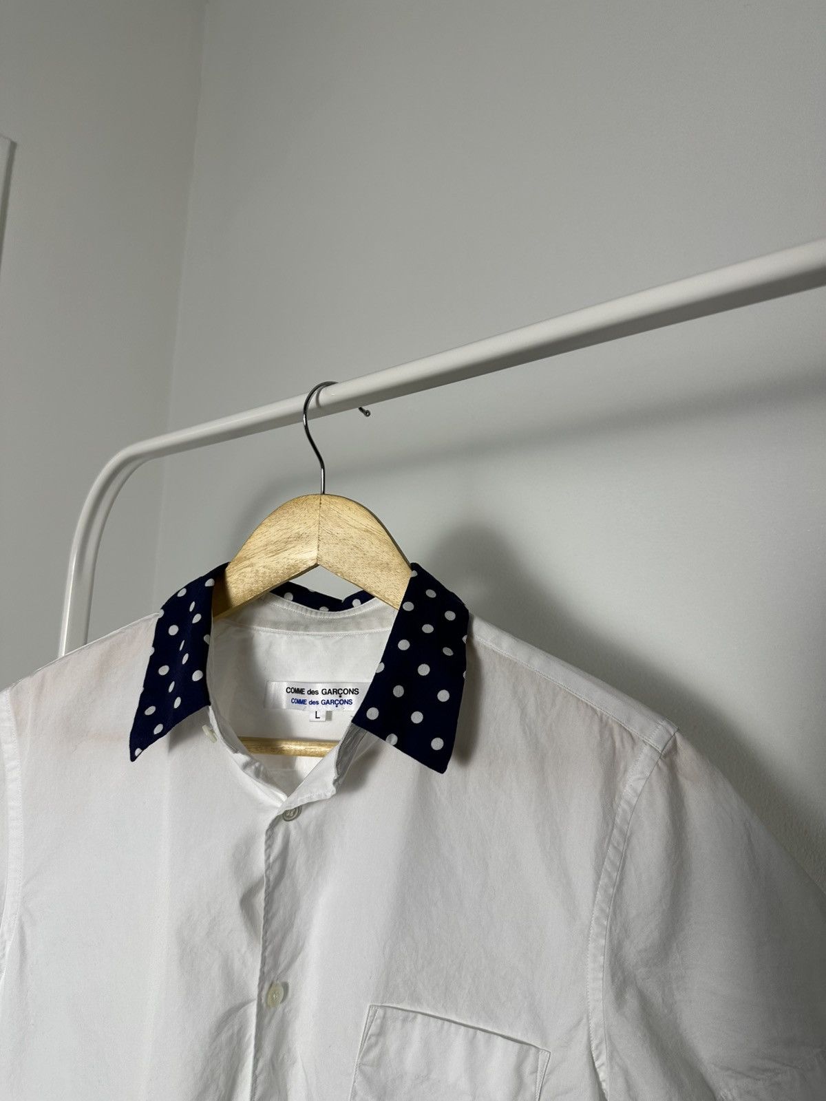 Comme des Garcons Comme Des Garçons Comme Des Garçons Polka Dot Collar Shirt Size L / US 10 / IT 46 - 4 Thumbnail