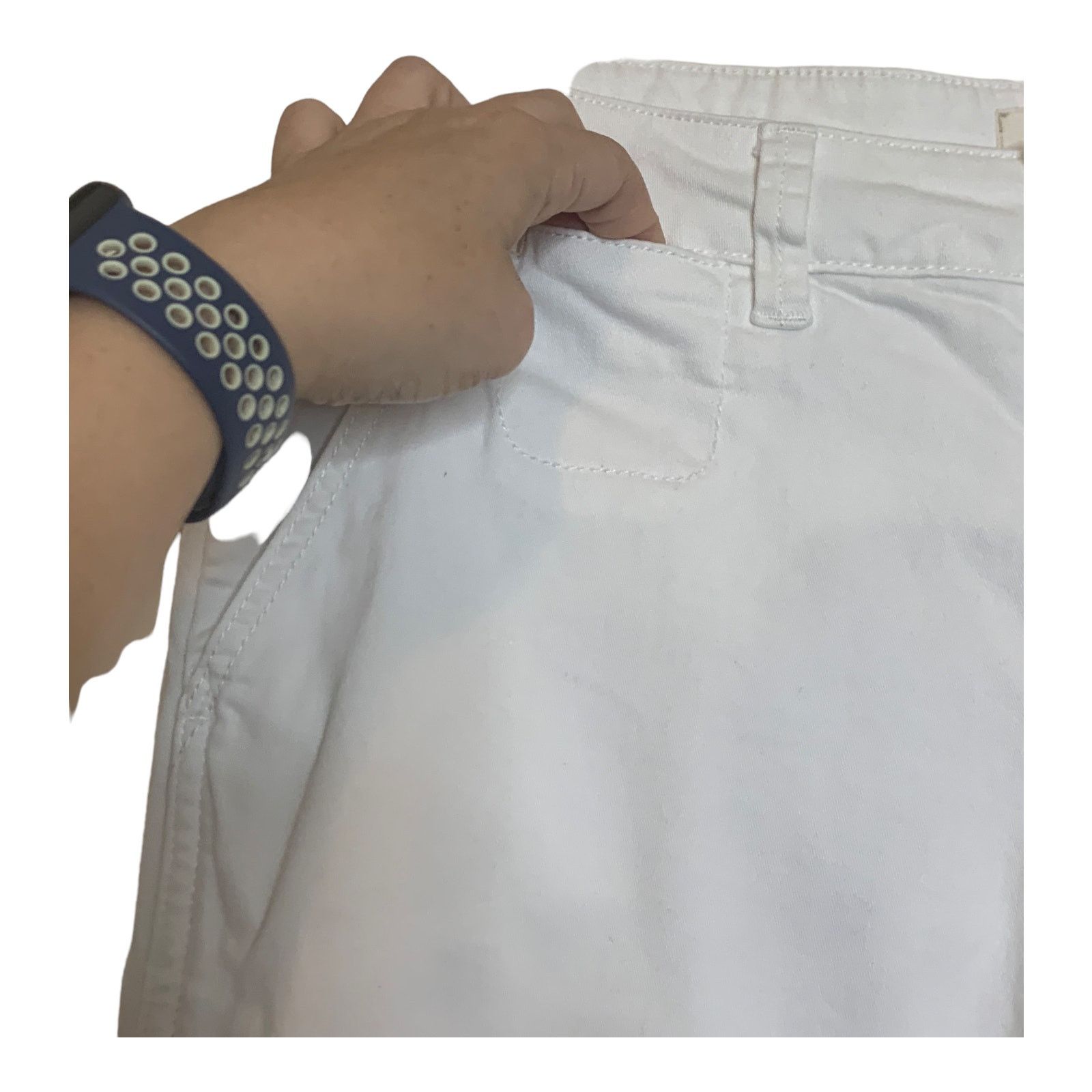 Anthropologie Chino Anthropologie white cotton relaxed jeans size 29 Size 29" - 8 Thumbnail