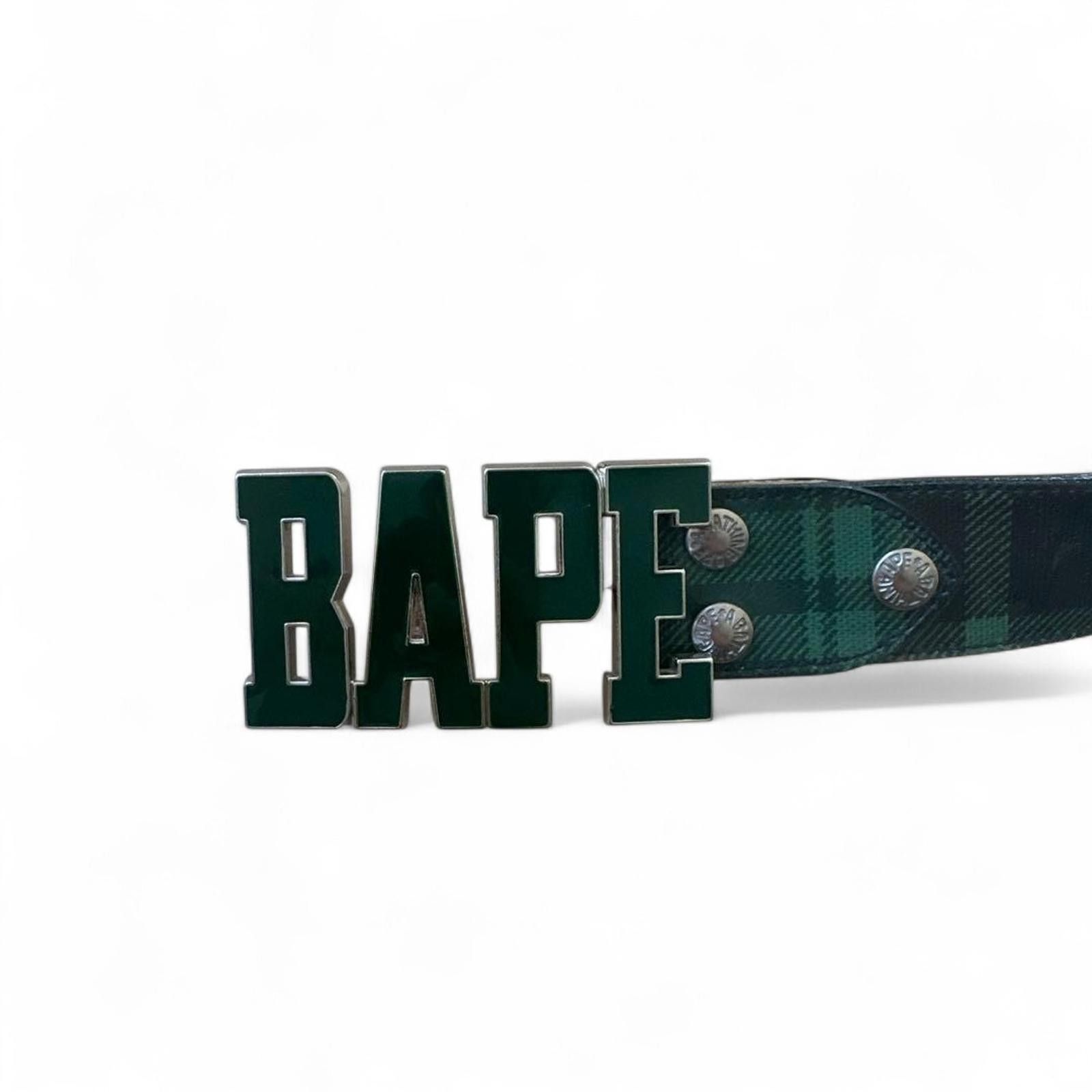 Bape BAPE - Plaid Leather Belt Logo Buckle Size ONE SIZE - 3 Thumbnail