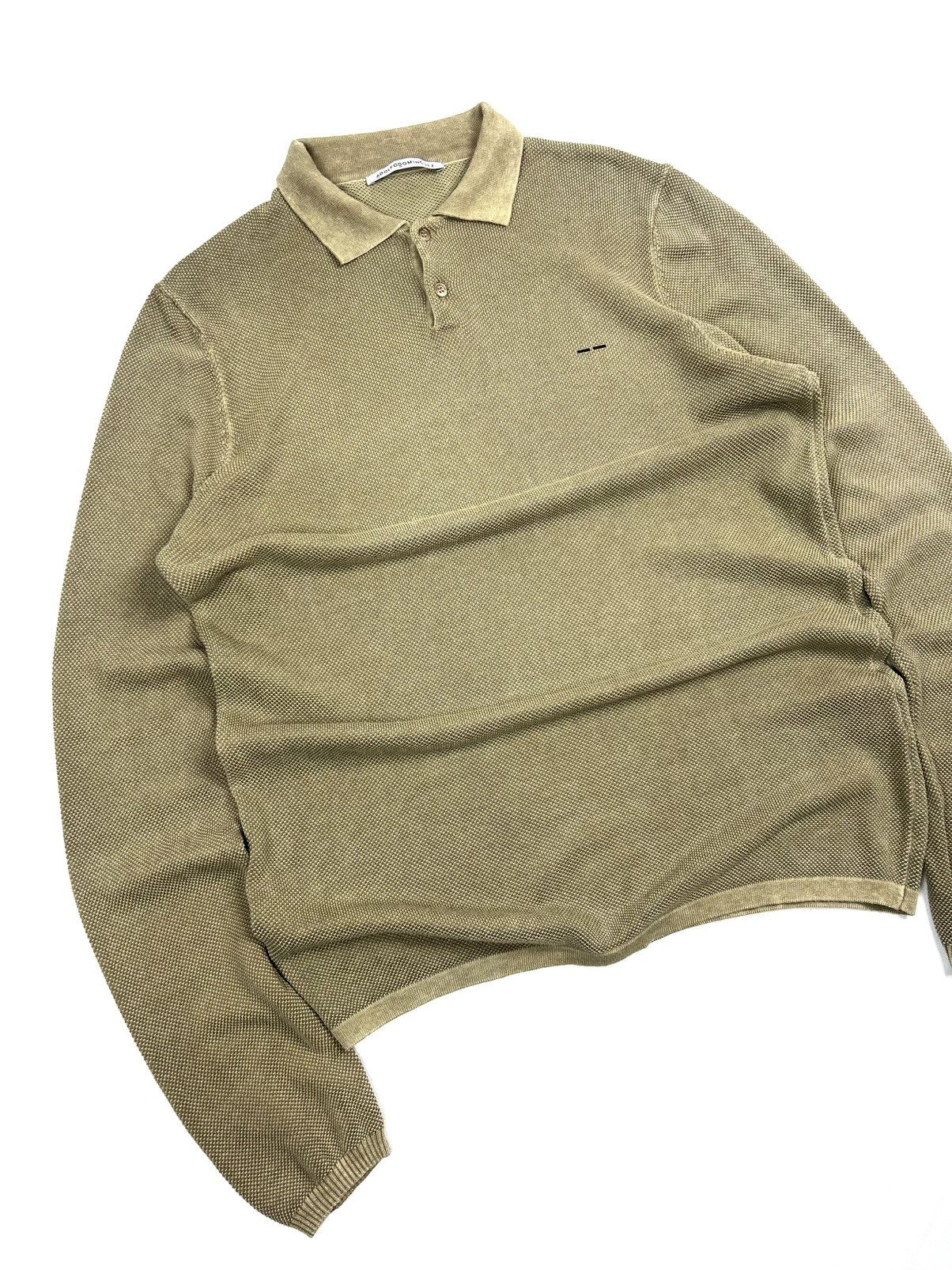 Adolfo Dominguez Luxury ADOLFO DOMINGUEZ Long Sleeve Polo Shirt Old Money L Size US L / EU 52-54 / 3 - 2 Thumbnail