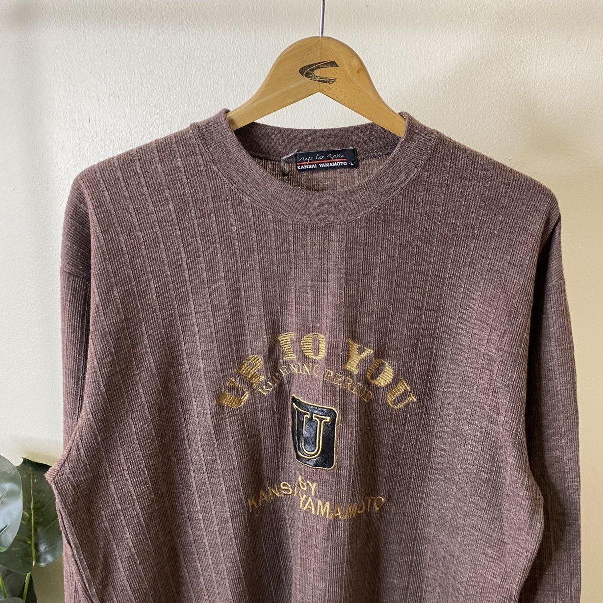 Kansai Yamamoto Vintage 90s Up To You By Kansai Yamamoto Big Logo LS Tee Size US XL / EU 56 / 4 - 2 Thumbnail