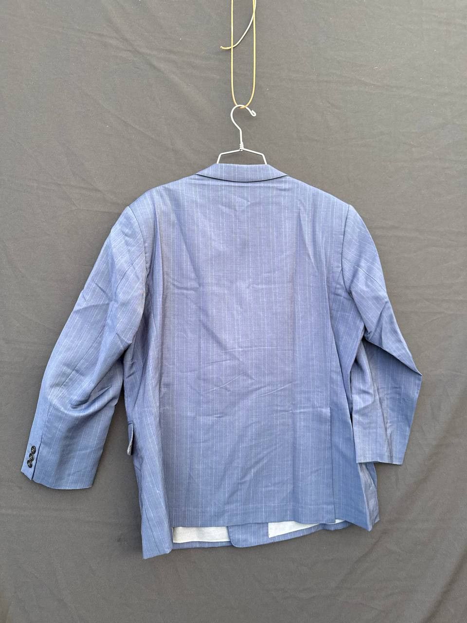 Other Vintage Double Breasted Light Blue Pinstripe Suit Size US L / EU 52-54 / 3 - 3 Thumbnail