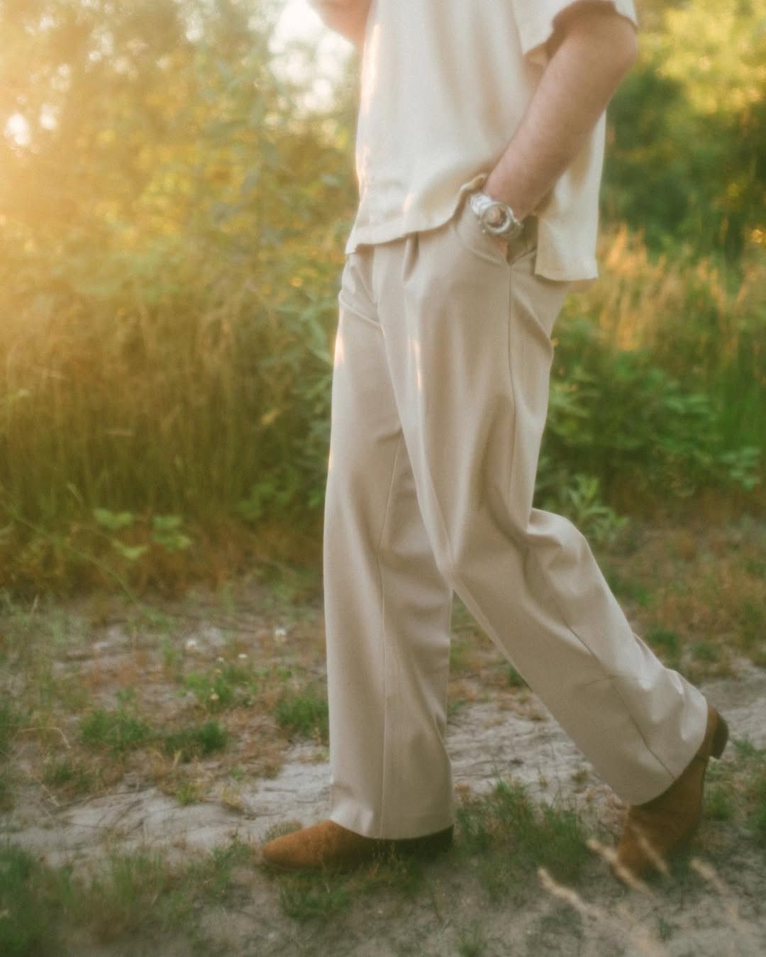 Other Rien Nouveau beige wide trousers Size US 28 / EU 44 - 5 Thumbnail