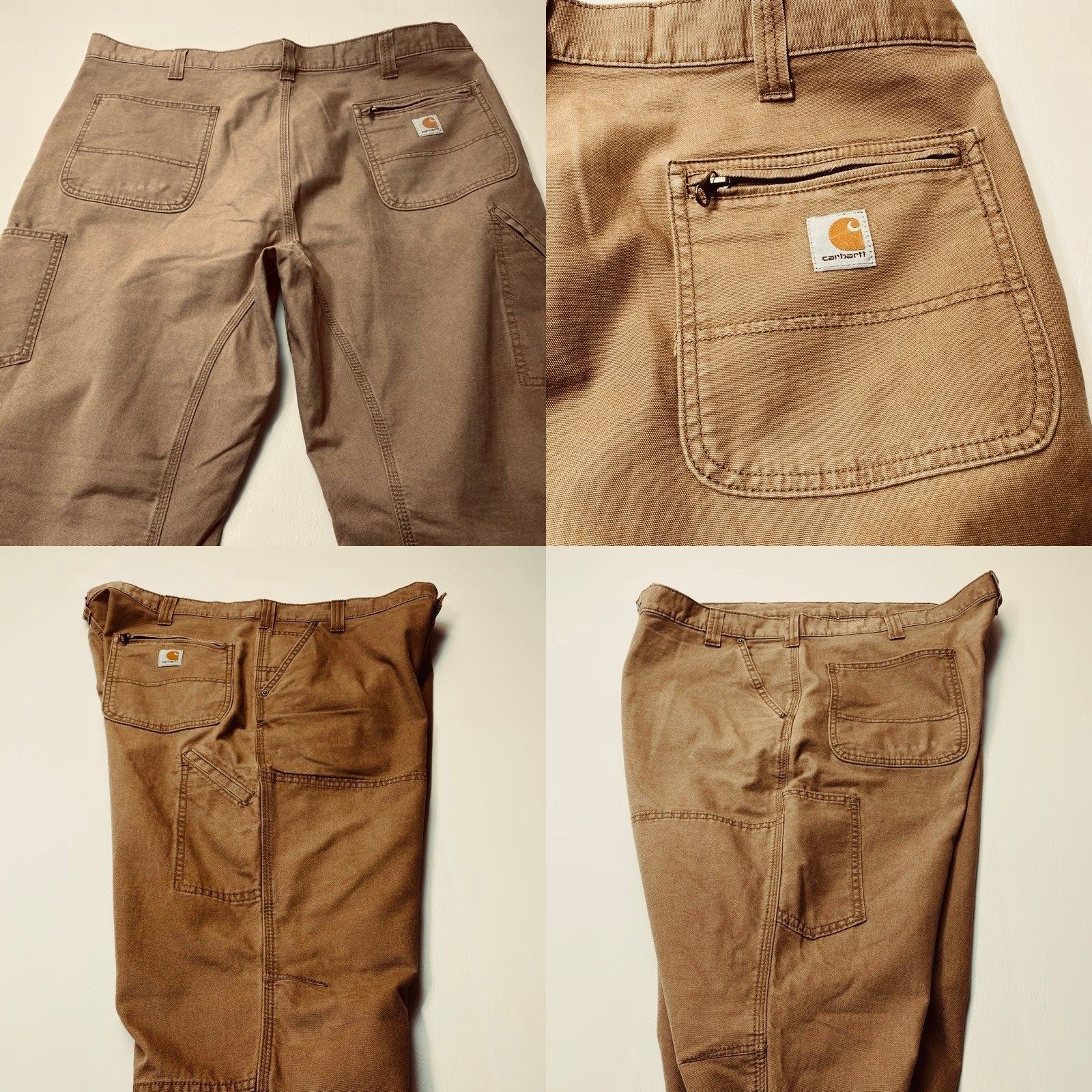 Carhartt VINTAGE Carhartt Carpenter Pants Double Knee Duck Canvas Mens 42x34 Brown Work 8526 Size US 42 / EU 58 - 8 Thumbnail