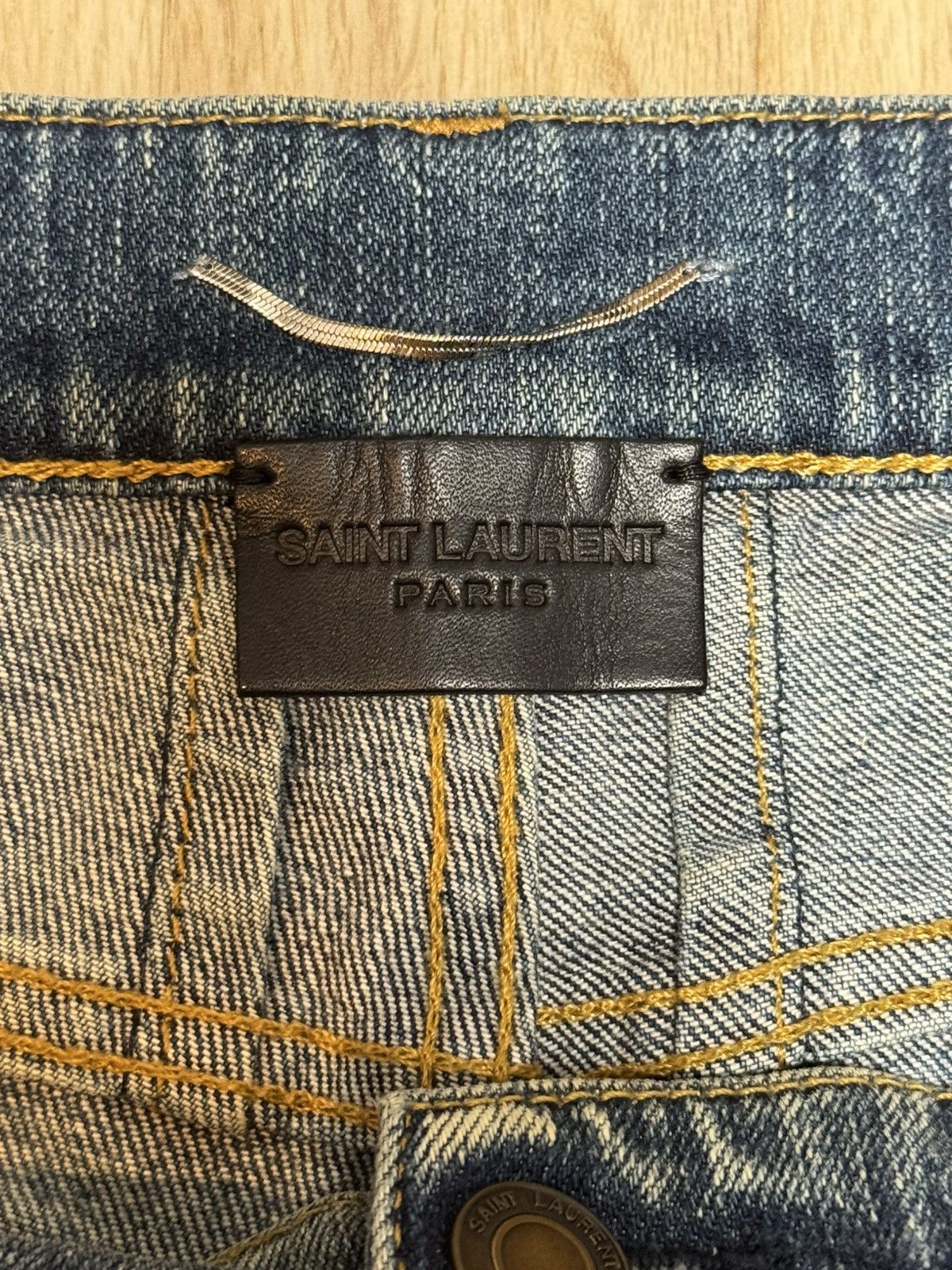 Saint Laurent Paris SS2016 Saint Laurent Studded Leather ‘D02’ Skinny Jeans Size US 28 / EU 44 - 4 Thumbnail
