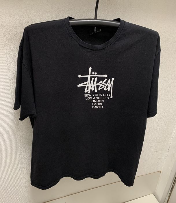 Vintage Stussy vintage black t-shirt Xl London Paris new York