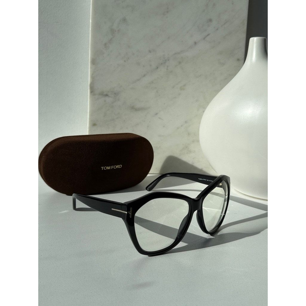 Tom Ford NEW Tom Ford FT0317 Oversized Bluelight Frames in Black Size ONE SIZE - 3 Thumbnail