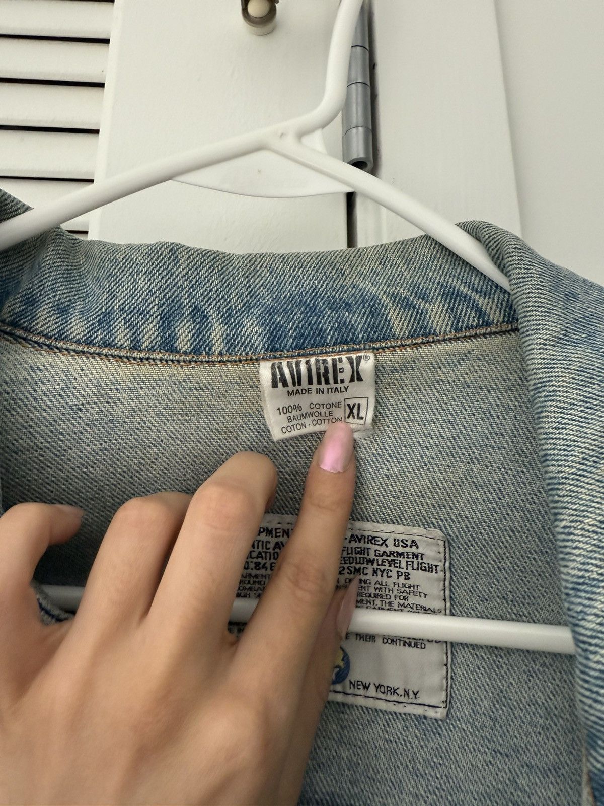 Avirex Avirex Denim Jacket – 100% Cotton, Made in Italy Size M / US 6-8 / IT 42-44 - 3 Thumbnail
