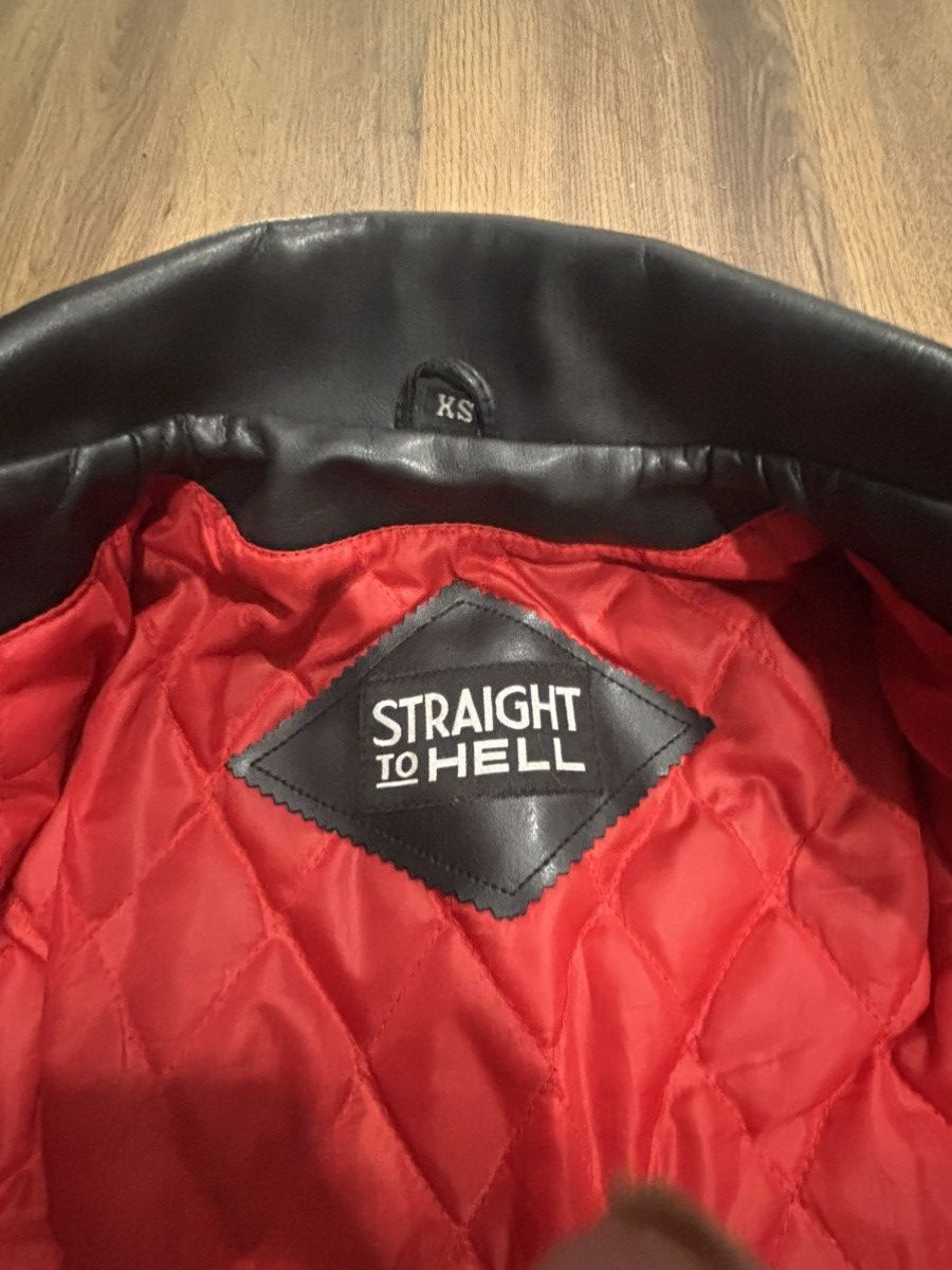 Straight To Hell Straight to hell black leather jacket size da Size XS / US 0-2 / IT 36-38 - 2 Thumbnail