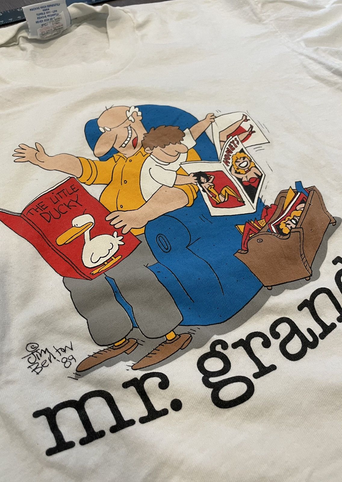 Other × Vintage Vintage 89’ USA “Mr.Grandpa” Graphic T-shirt (Sz.L) Size US L / EU 52-54 / 3 - 2 Thumbnail