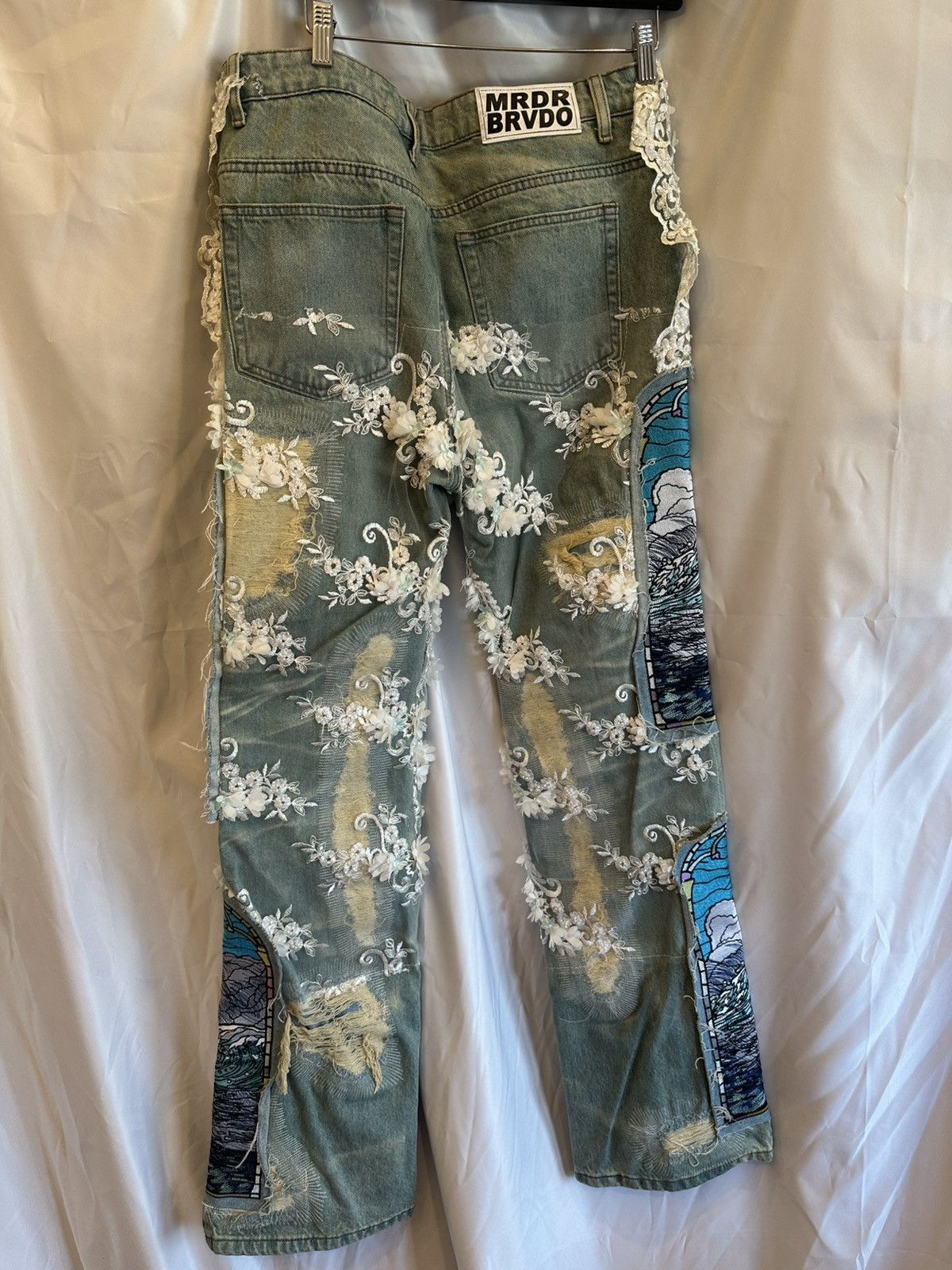 Who Decides War Who Decides War Floral Rare Denim Size US 32 / EU 48 - 9 Thumbnail