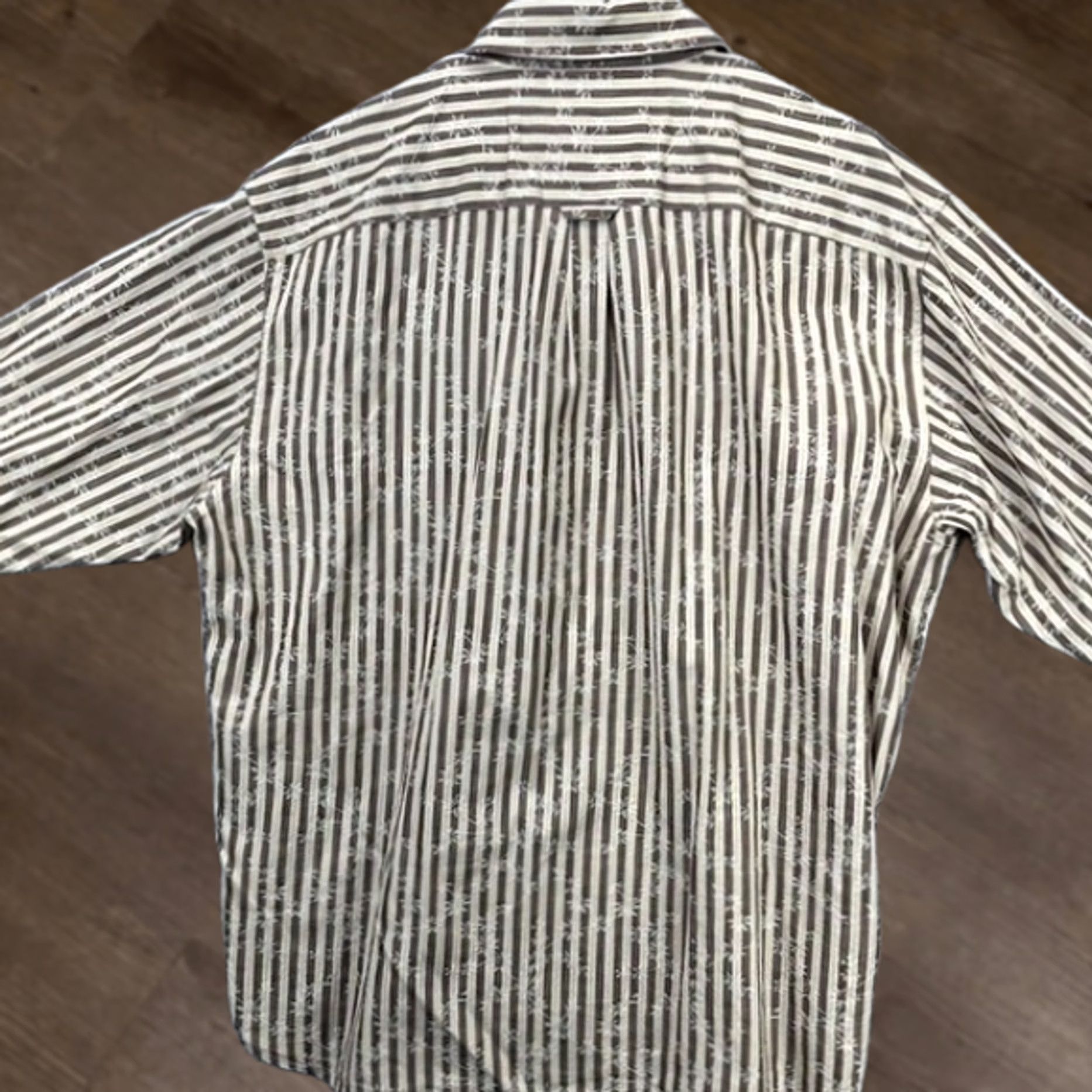 Tommy Bahama Tommy Bahama Silk Blend Button-Up Shirt Men 2XL Brown Floral Stripes Long Sleeve Size US XXL / EU 58 / 5 - 1 Thumbnail