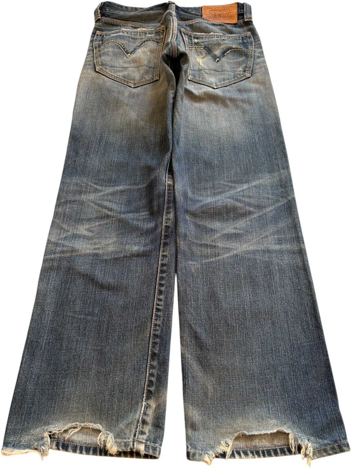 Levi's Vintage 90s Levis 503 Mud Wash Distressed Loose Baggy Jeans Size US 31 - 2 Thumbnail