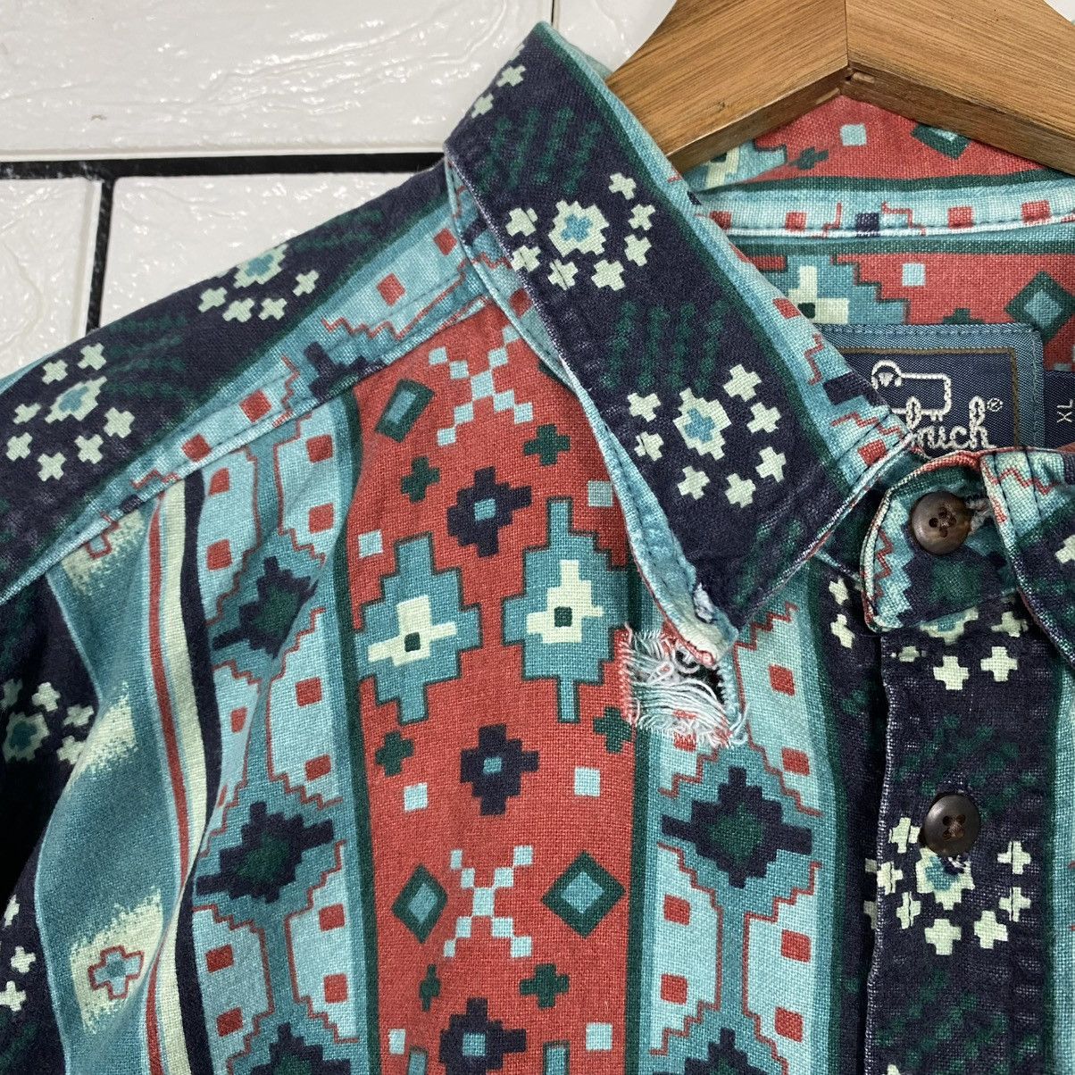 Woolrich Woolen Mills 🔥VINTAGE SHIRT JACKET BUTTON NAVAJO AZTEC WOOLRICH USA Size US XL / EU 56 / 4 - 12 Thumbnail