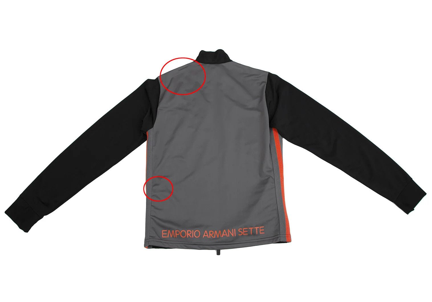 Emporio Armani Track Jacket with Contrast Panels in Black and Gray Size US L / EU 52-54 / 3 - 10 Thumbnail