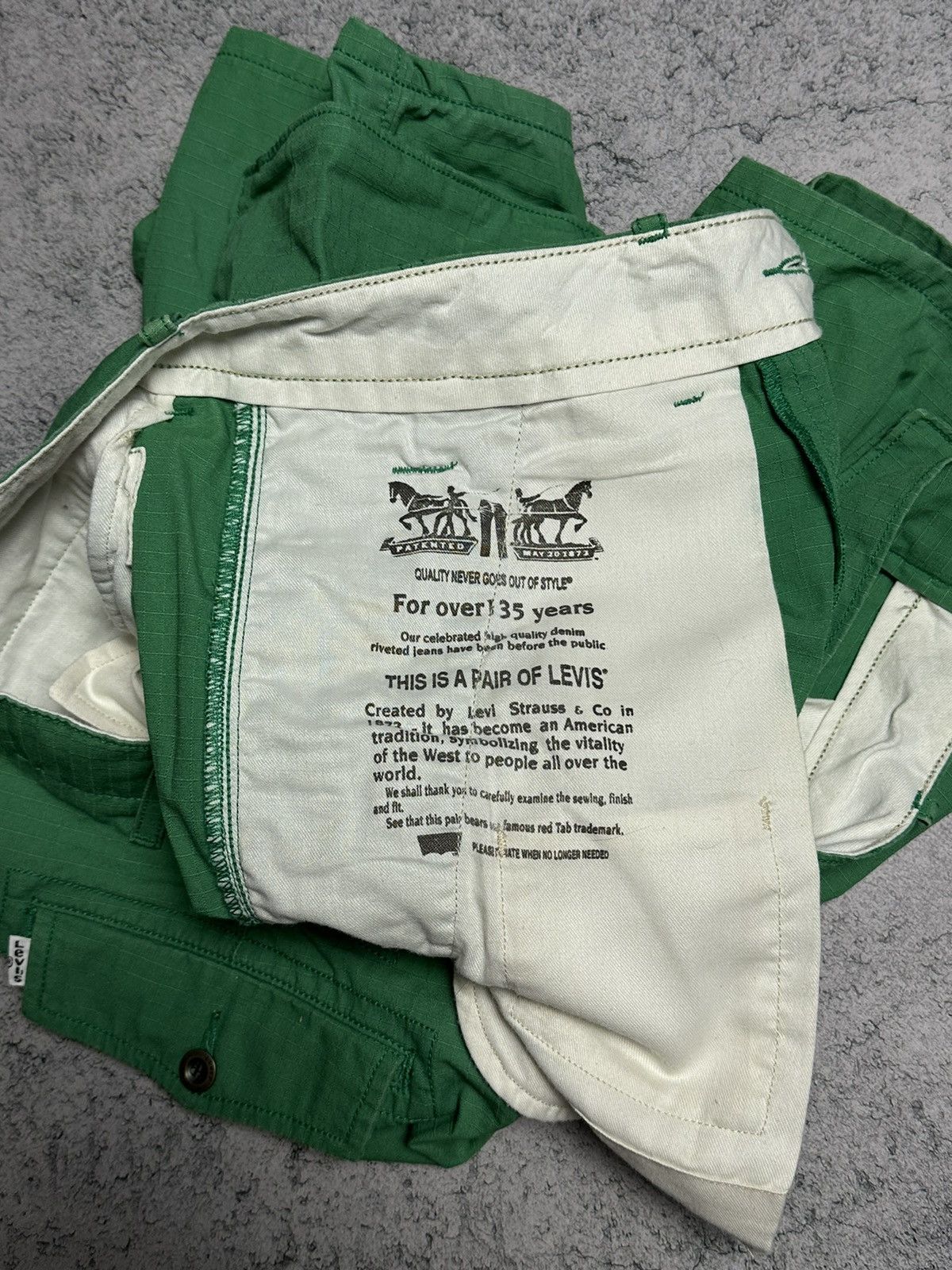 Levi's Levis Cargo Green Shorts 32 Size US 32 / EU 48 - 7 Thumbnail