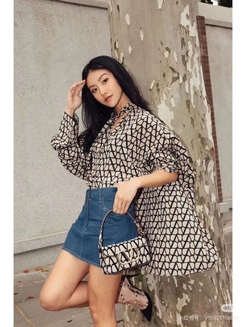 Valentino Valentino Silk pet dress black and white geometric print Size XS / US 0-2 / IT 36-38 - 8 Thumbnail