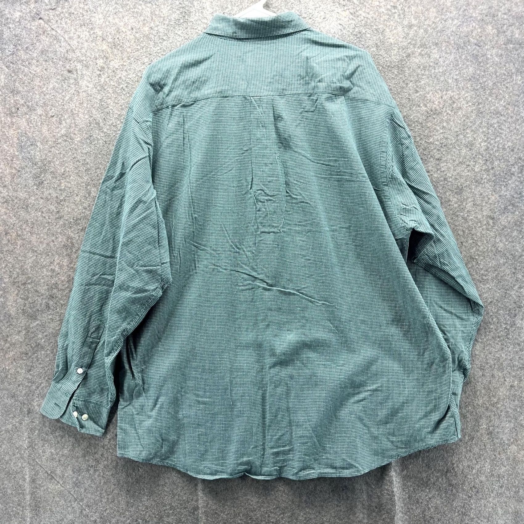 Brooks Brothers Brooks Brothers Shirt Mens L Green Check Long Sleeve Button Front Casual Size US L / EU 52-54 / 3 - 7 Thumbnail