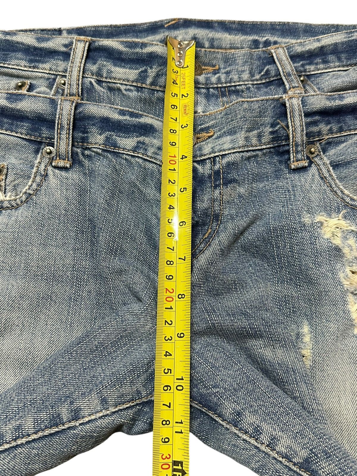 Other Vintage Japanese PPFM Double Waist Distress Style Jeans Size US 34 / EU 50 - 16 Thumbnail