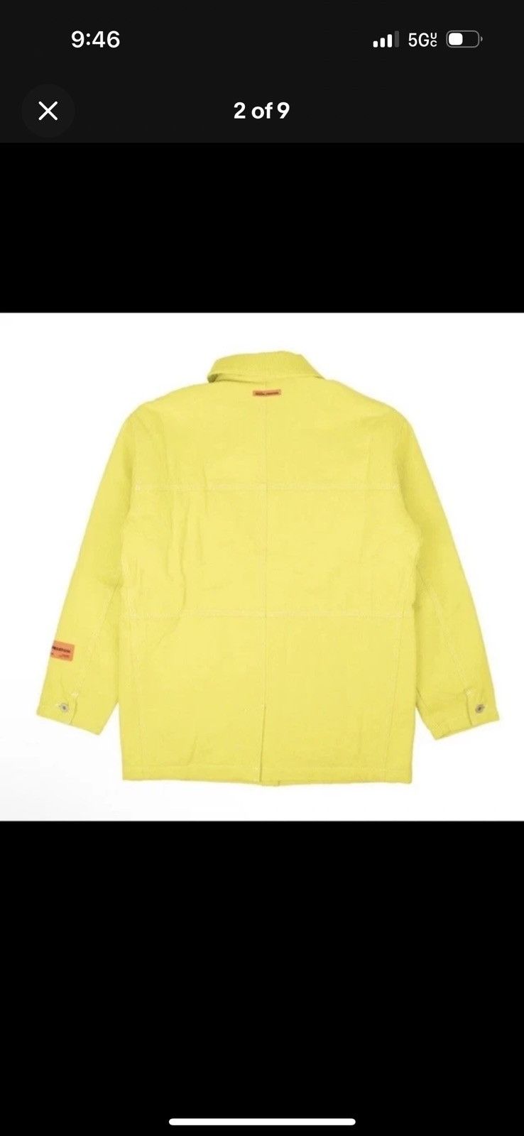 Heron Preston Heron Preston Utility Work Jacket Yellow Size XS Brand New Size US XS / EU 42 / 0 - 2 Thumbnail