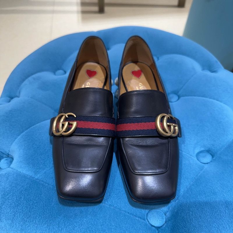 Gucci Gucci Black Double G Pearl Mary Jane Shoes Size US 5.5 / EU 38 - 2 Thumbnail