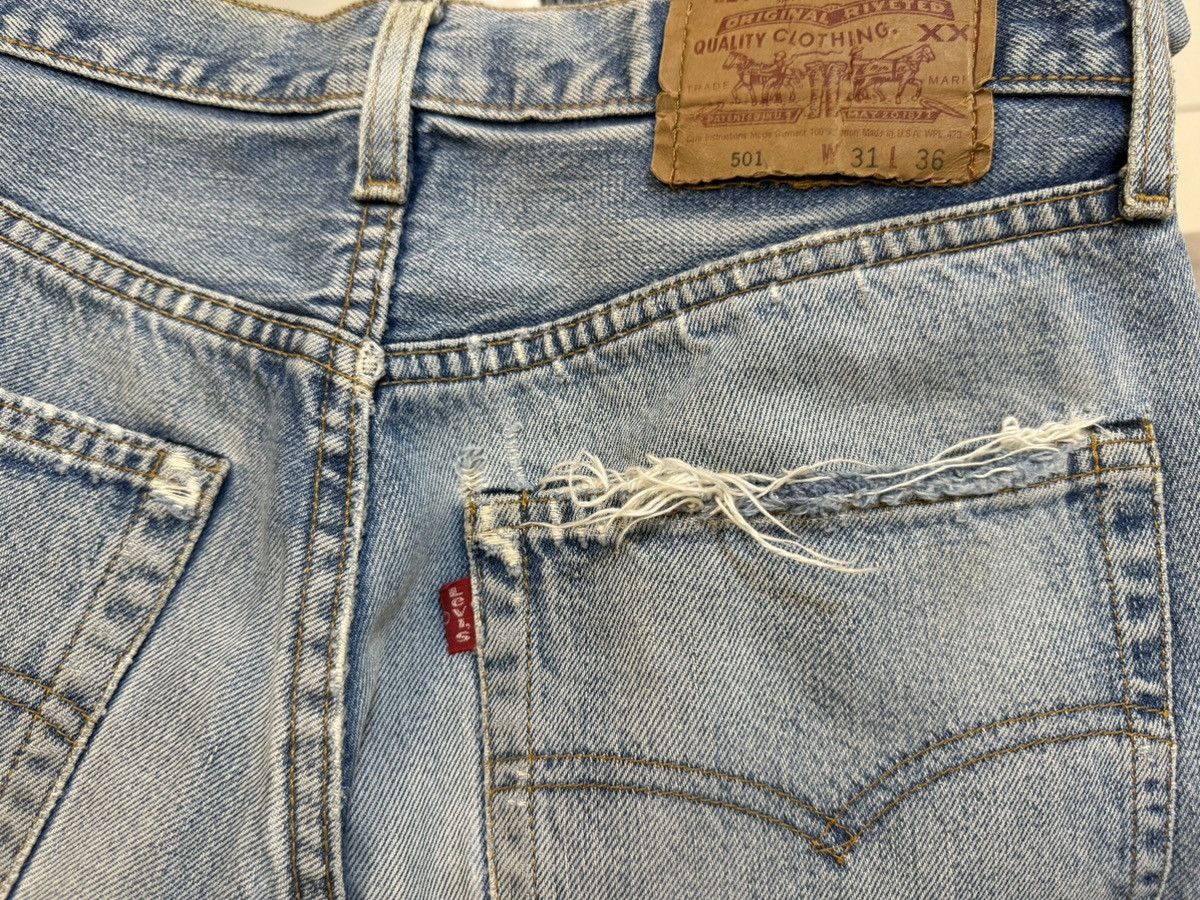 Levi's × Vintage Vintage 90s Levi's 501 Selvedge Made in USA Size US 28 / EU 44 - 10 Thumbnail