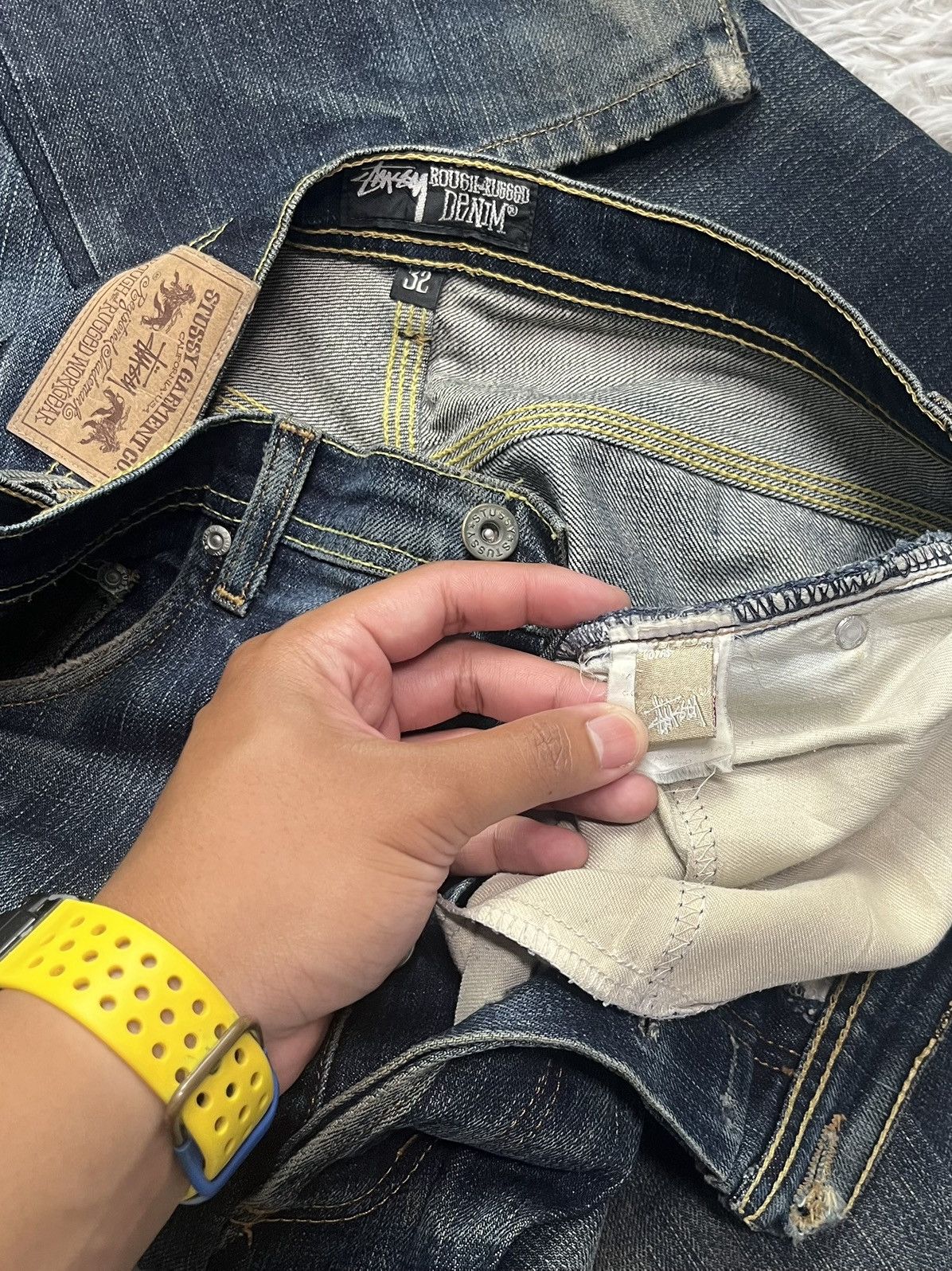 Stussy Vintage Stussy Rough and Rugged Denim Size US 34 / EU 50 - 12 Thumbnail